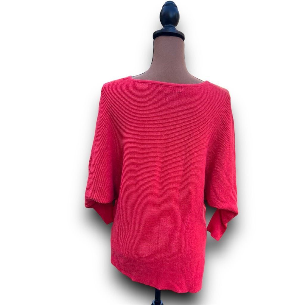 Ellen Tracy Ellen Tracy Poppy Ribbed Oversized Sweater Dolman Style Slee Size S / US 4 / IT 40 - 3 Thumbnail
