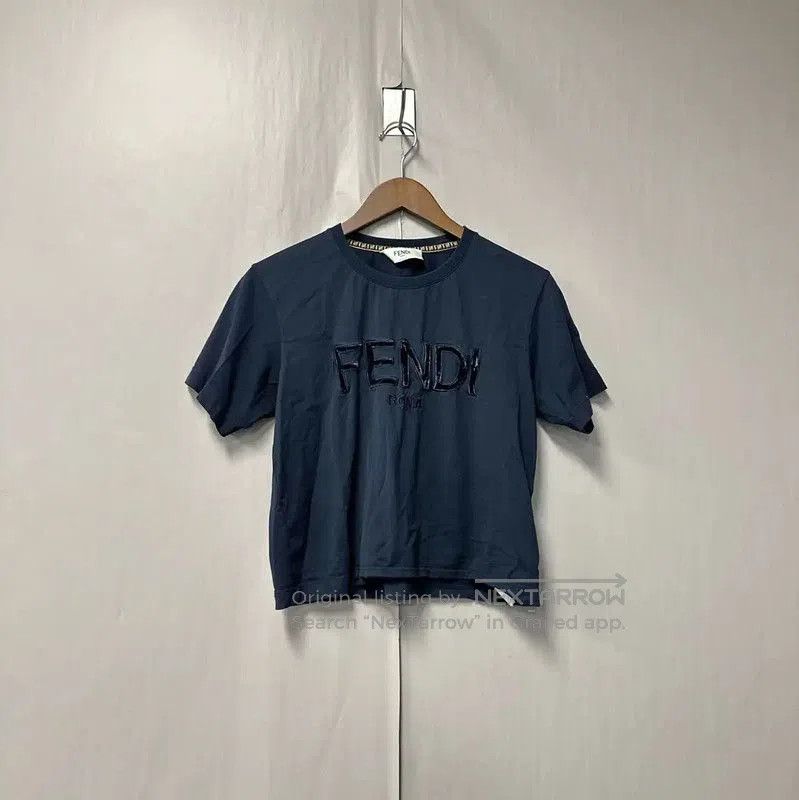 Fendi Fendi Women's Cotton Navy Blue T-Shirt . Size M / US 6-8 / IT 42-44 - 1 Thumbnail