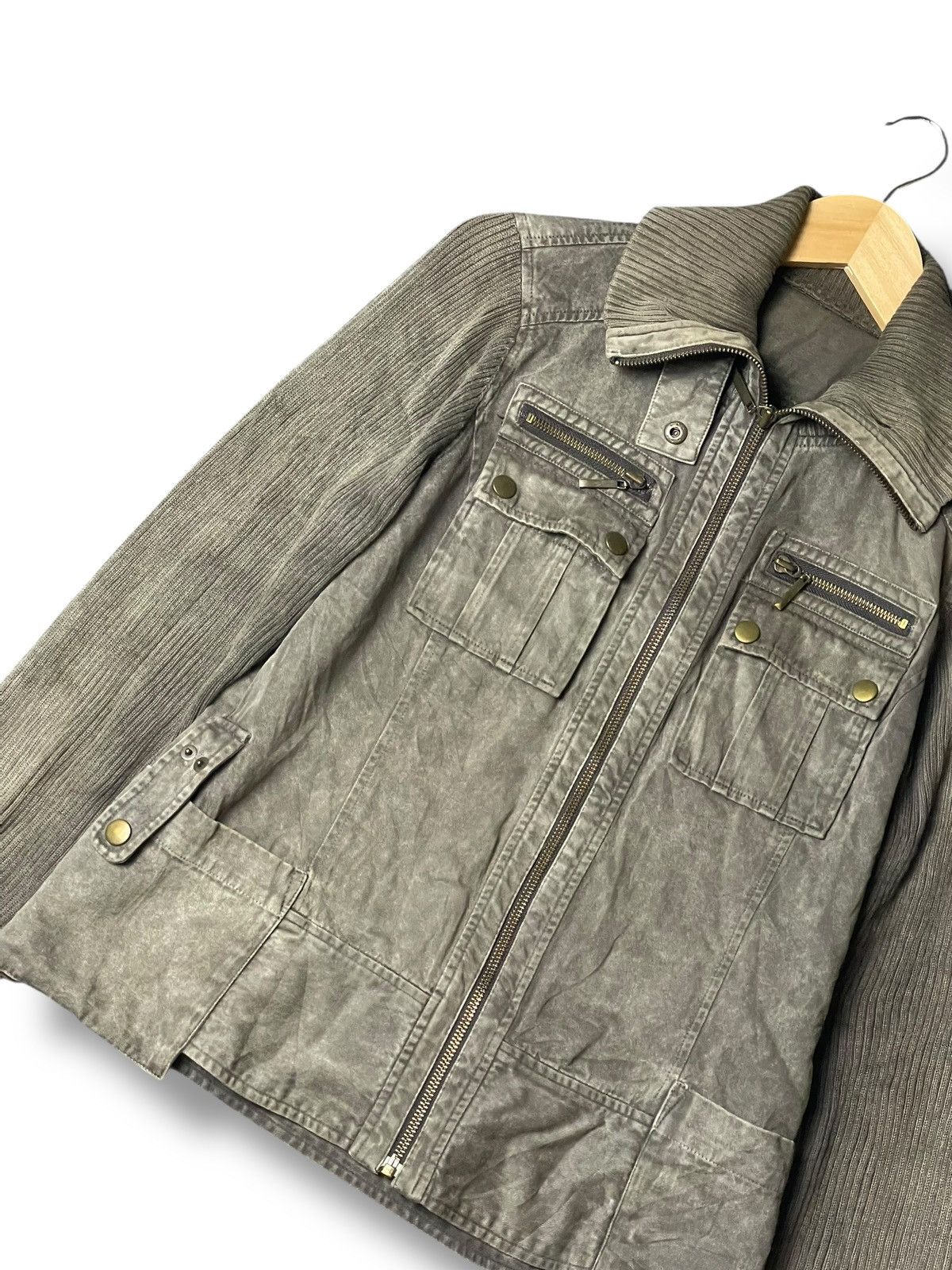 Japanese Brand × Vintage Renault. Jeans Brand Knitted Double Pocket Jacket (108) Size US XXS / EU 40 - 2 Thumbnail