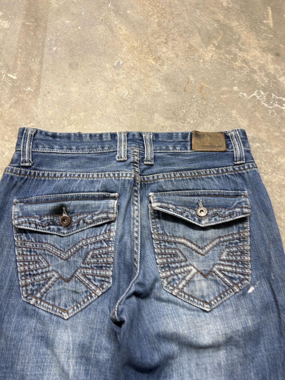 Flypaper Jeans Vintage Y2K Flypaper Painted Embroidered Denim Jeans Size US 31 - 3 Thumbnail