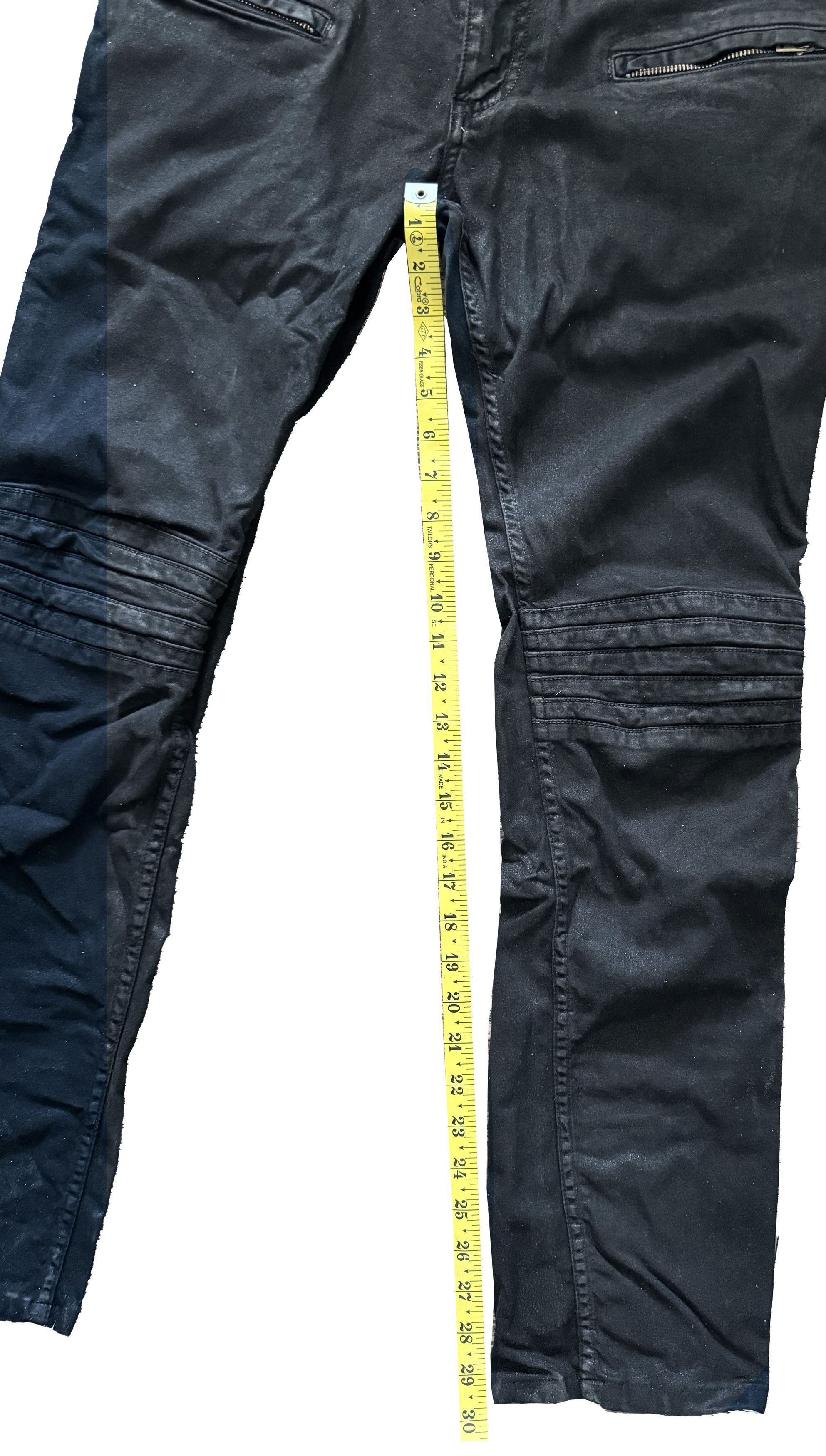 Robins Jeans ROBINS JEANS "MOTARD" ZIP PLEATED KNEE SIZE 30 Size US 30 / EU 46 - 6 Thumbnail