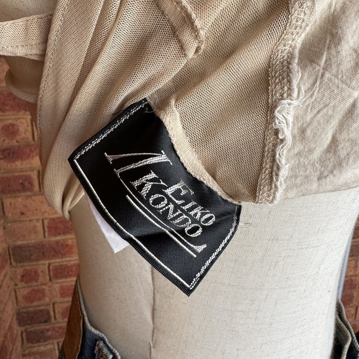 Japanese Brand × Vintage Vintage Eiko Kondo beige sleeveless top Size M / US 6-8 / IT 42-44 - 7 Thumbnail