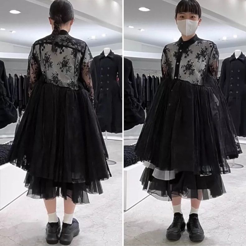 Comme des Garcons Comme Des Garcons Oblique Front Half Lace Flower Embroider Size XS / US 0-2 / IT 36-38 - 8 Thumbnail