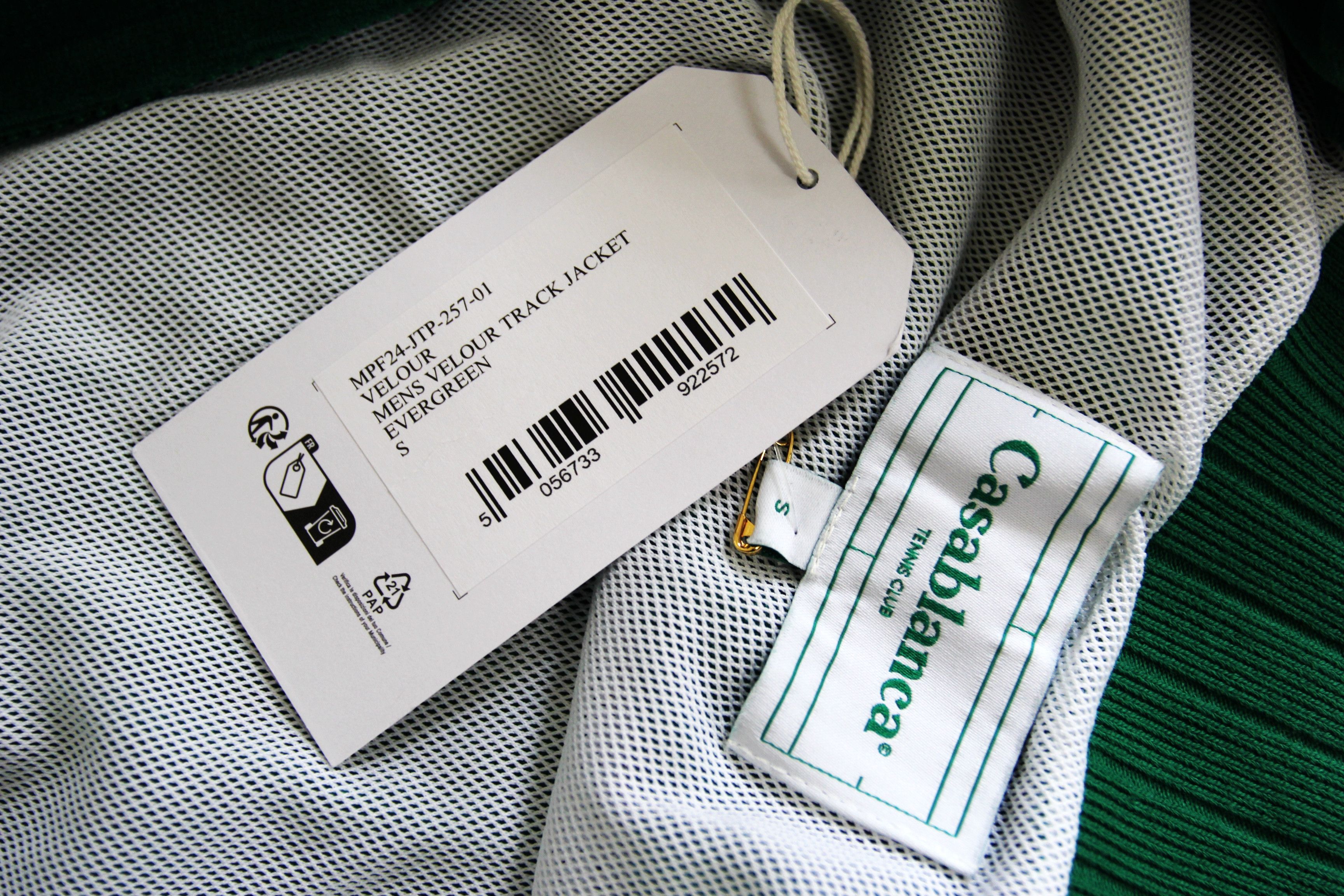 Casablanca BNWT AW24 CASABLANCA VELOUR TRACK JACKET S Size US S / EU 44-46 / 1 - 8 Thumbnail