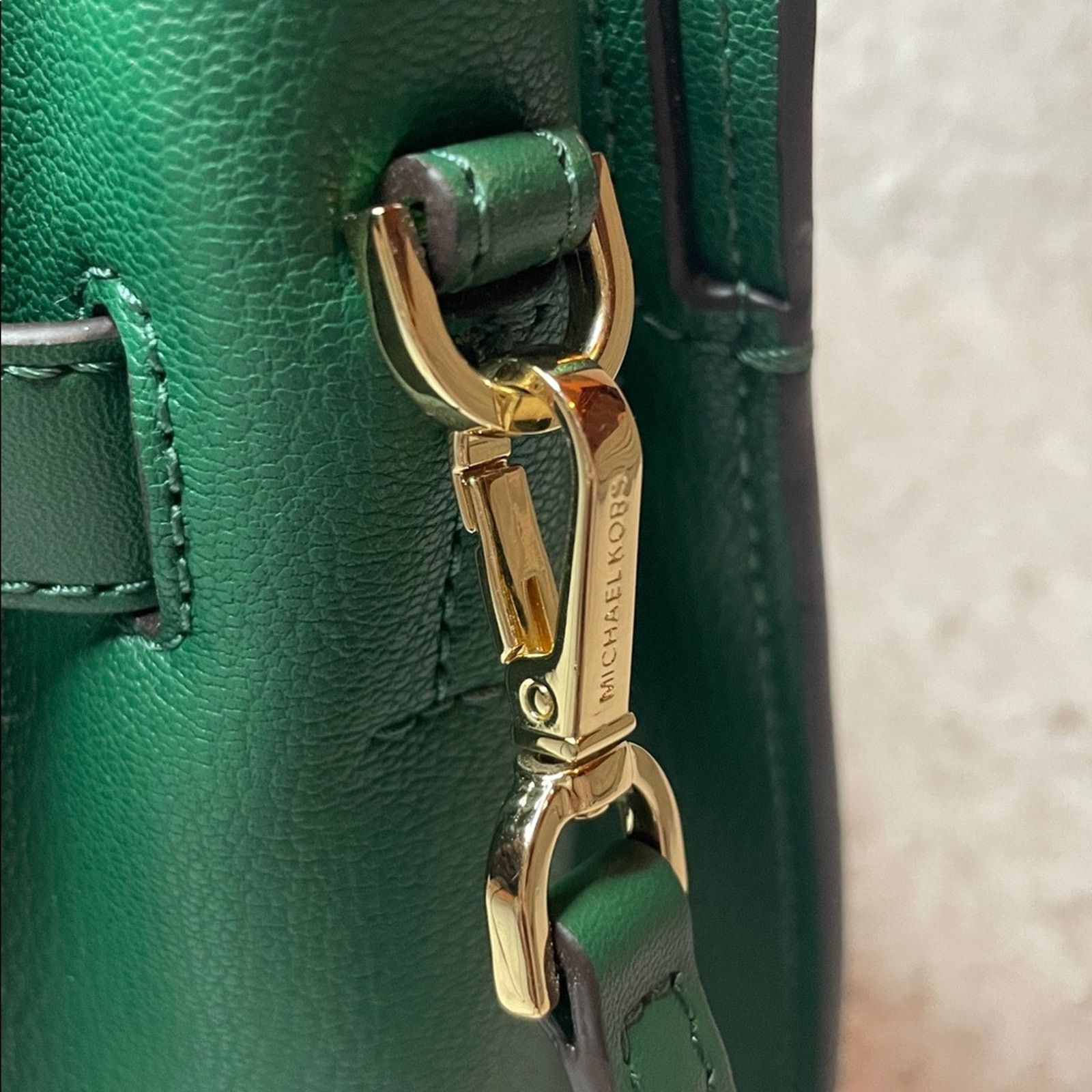 Michael Kors Michael Kors Hamilton Green Satchel Size ONE SIZE - 10 Thumbnail