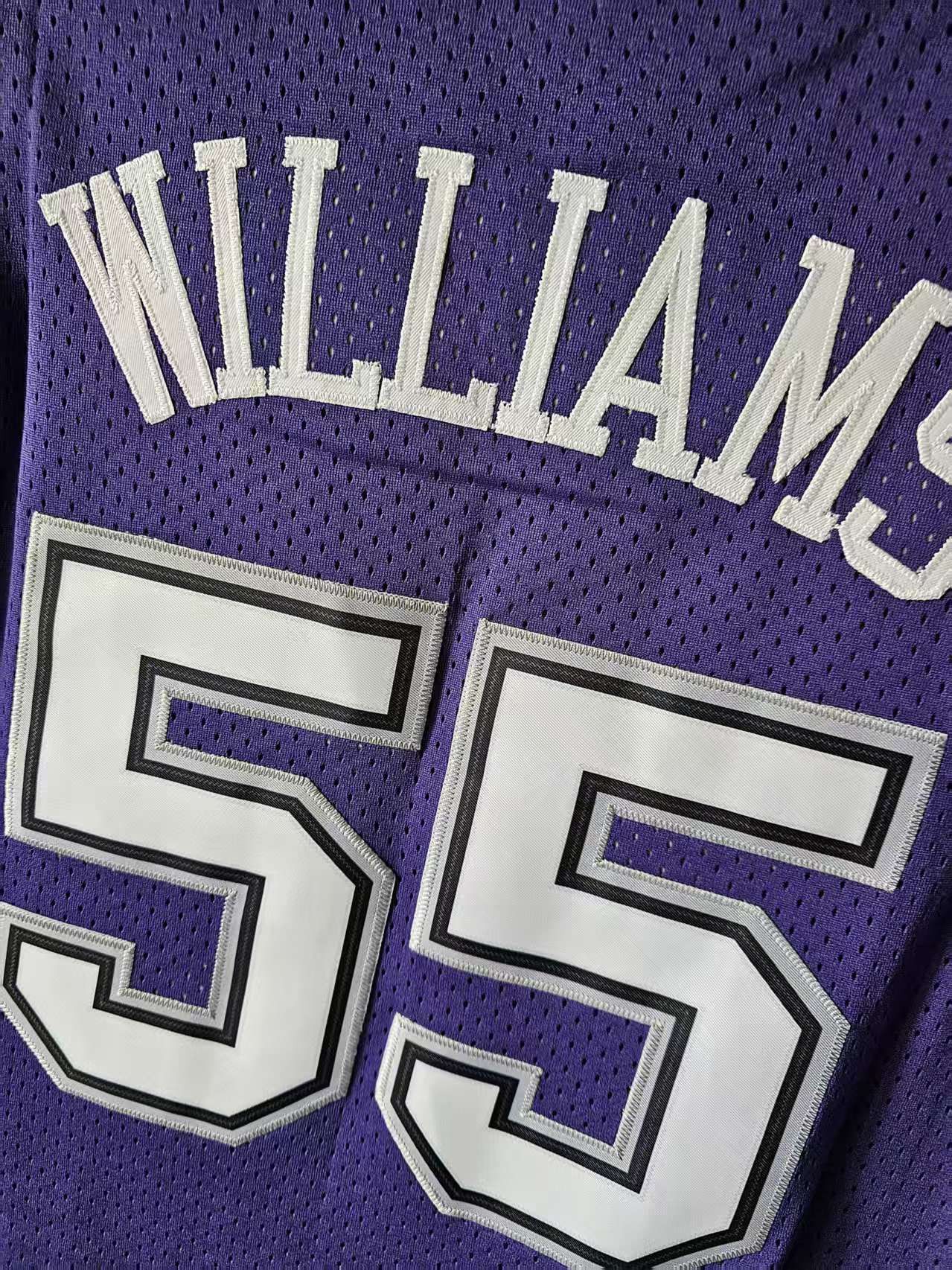 NBA Sacramento Kings #55 Jason Williams Jersey Purple Size US XL / EU 56 / 4 - 3 Thumbnail