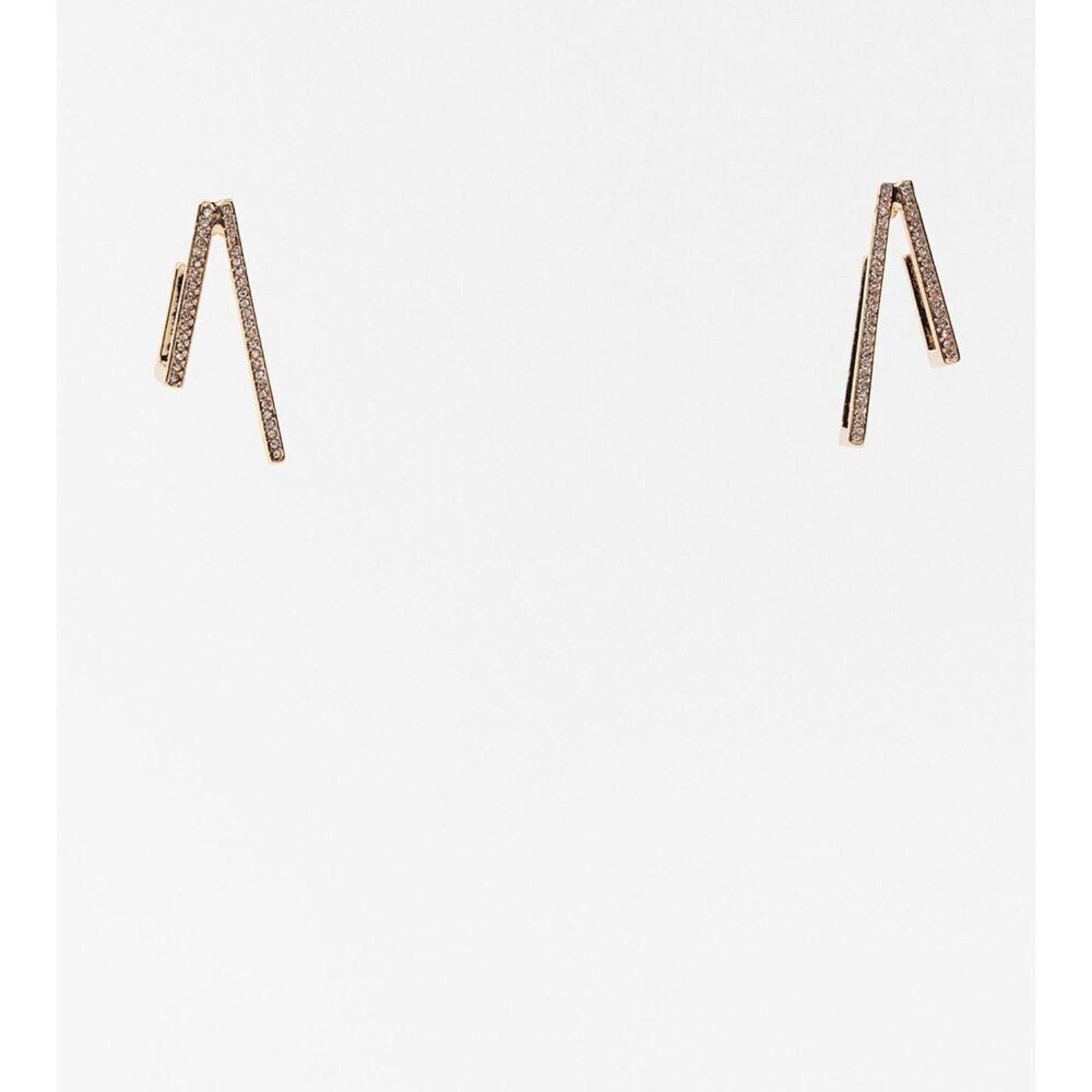 Zara Nwt- Zara - SPARKLY DOUBLE EARRINGS Size ONE SIZE - 2 Thumbnail