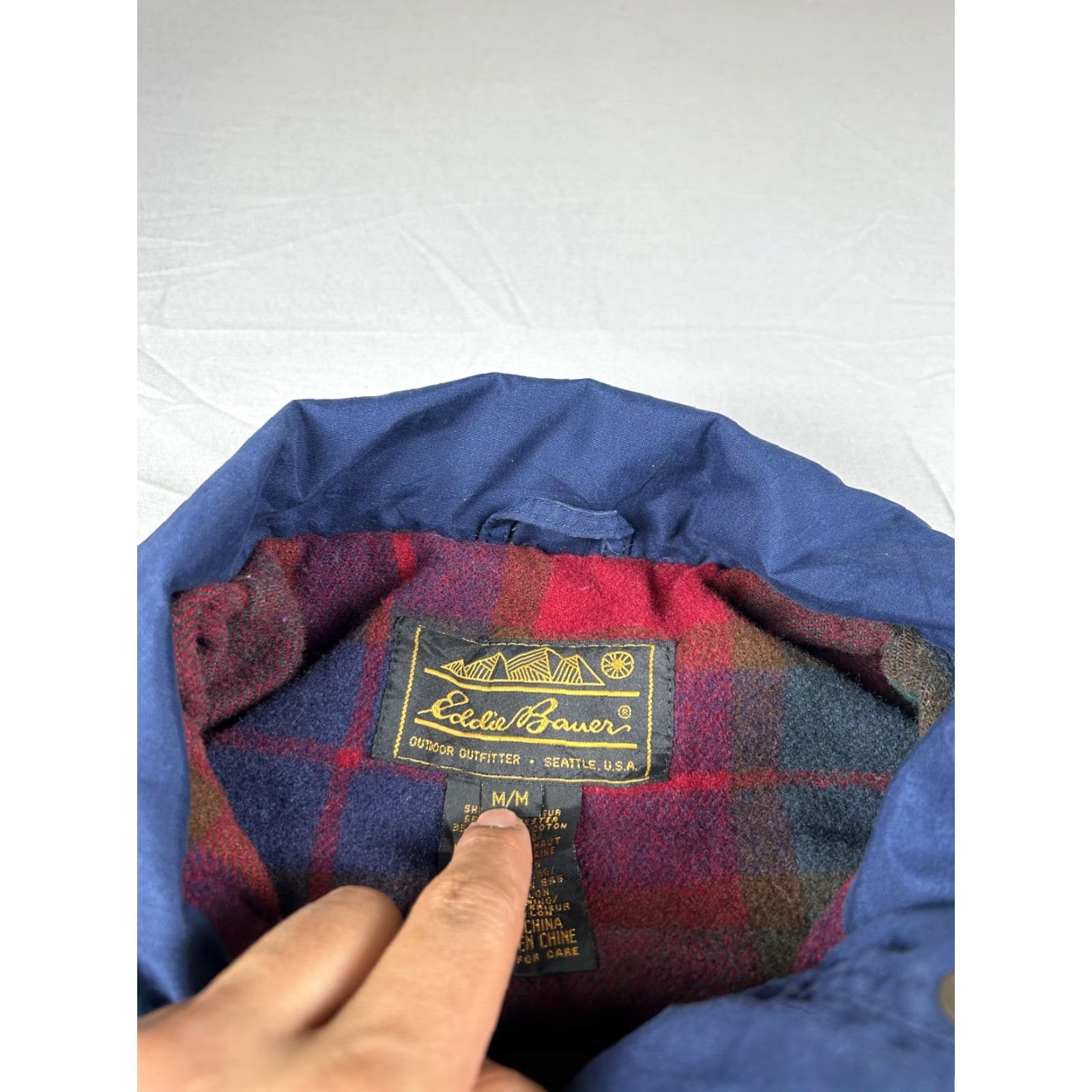 Eddie Bauer VINTAGE Eddie Bauer Coat Mens M Parka Wool Insulated 90s Blue Size US M / EU 48-50 / 2 - 3 Thumbnail