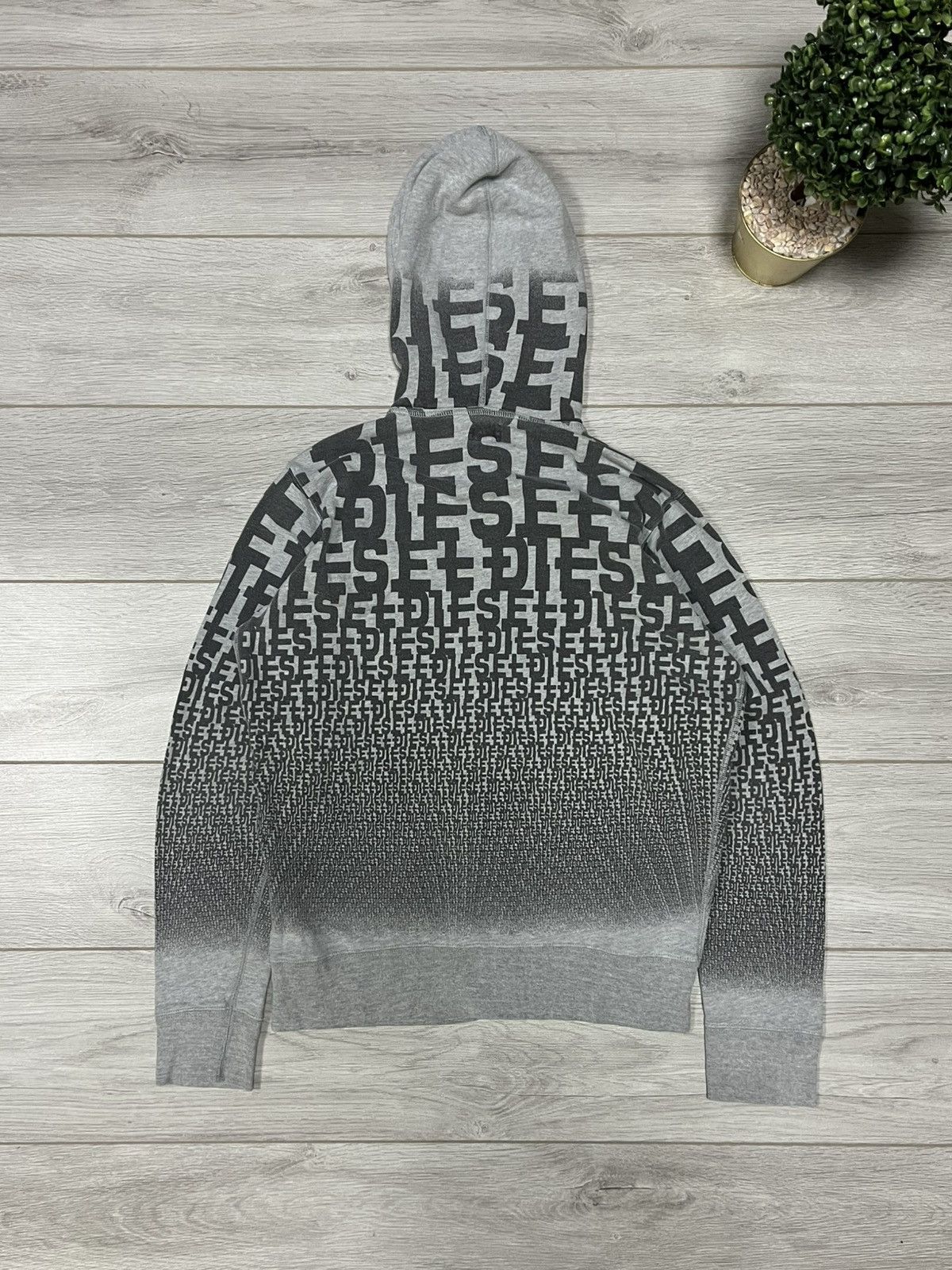 Diesel Diesel vintage monogram all over print letters zip hoodie Size US XL / EU 56 / 4 - 1 Thumbnail