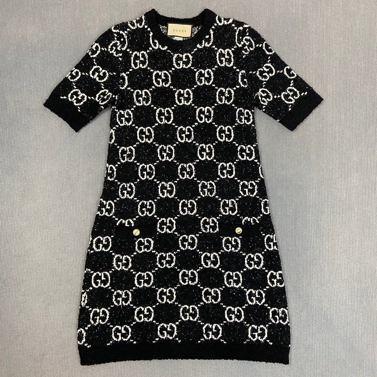 Gucci Gucci GG Jacquard Knit Mini Dress Size S Size S / US 4 / IT 40 - 1 Thumbnail