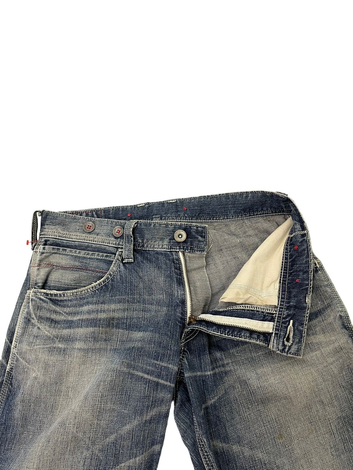 Edwin Carpenter Jeans Edwin Distress Faded Regular 7🟦4 Size US 32 / EU 48 - 19 Thumbnail