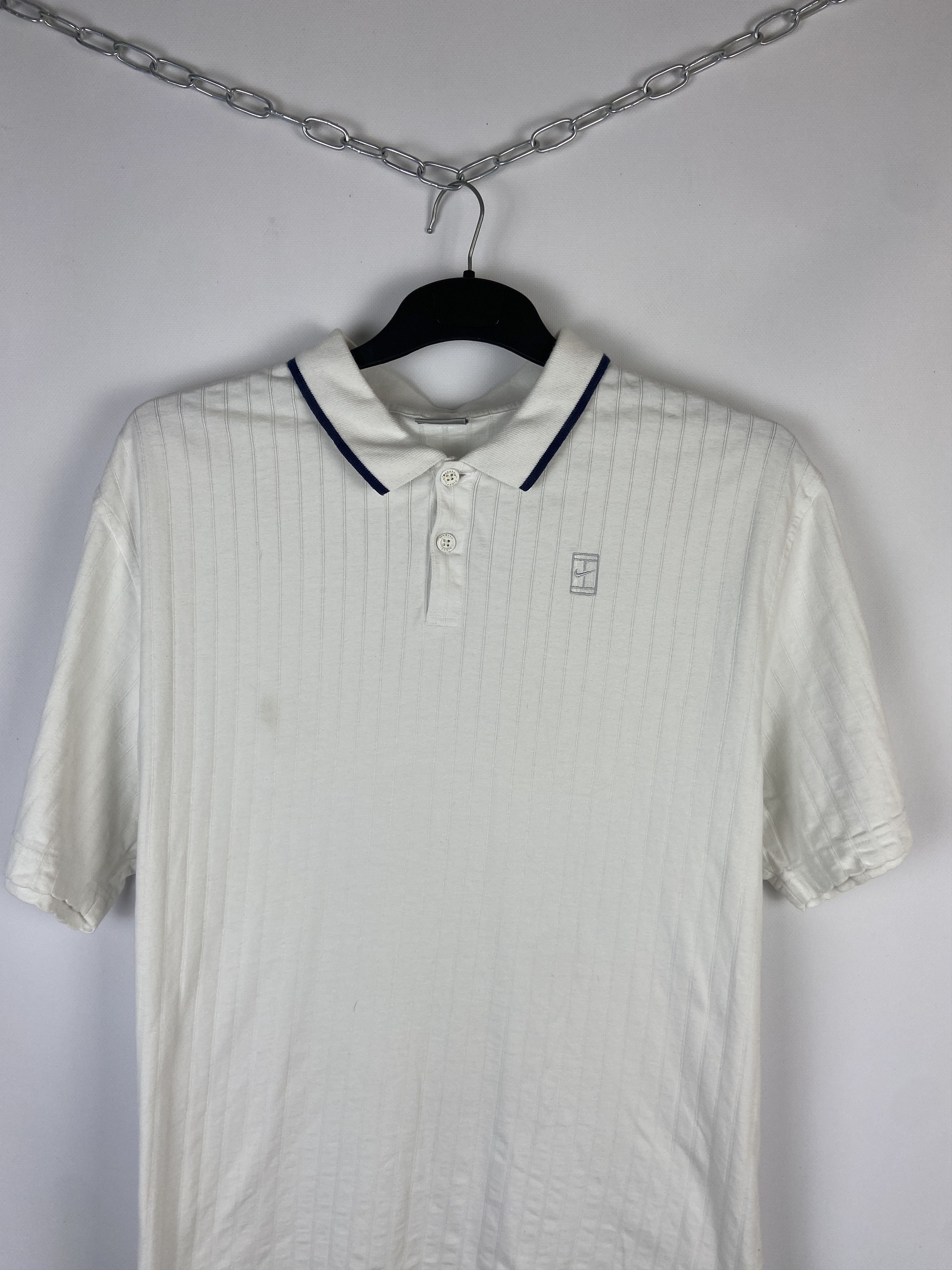 Nike × Vintage Vintage Nike Court Polo Shirt Size US L / EU 52-54 / 3 - 3 Thumbnail
