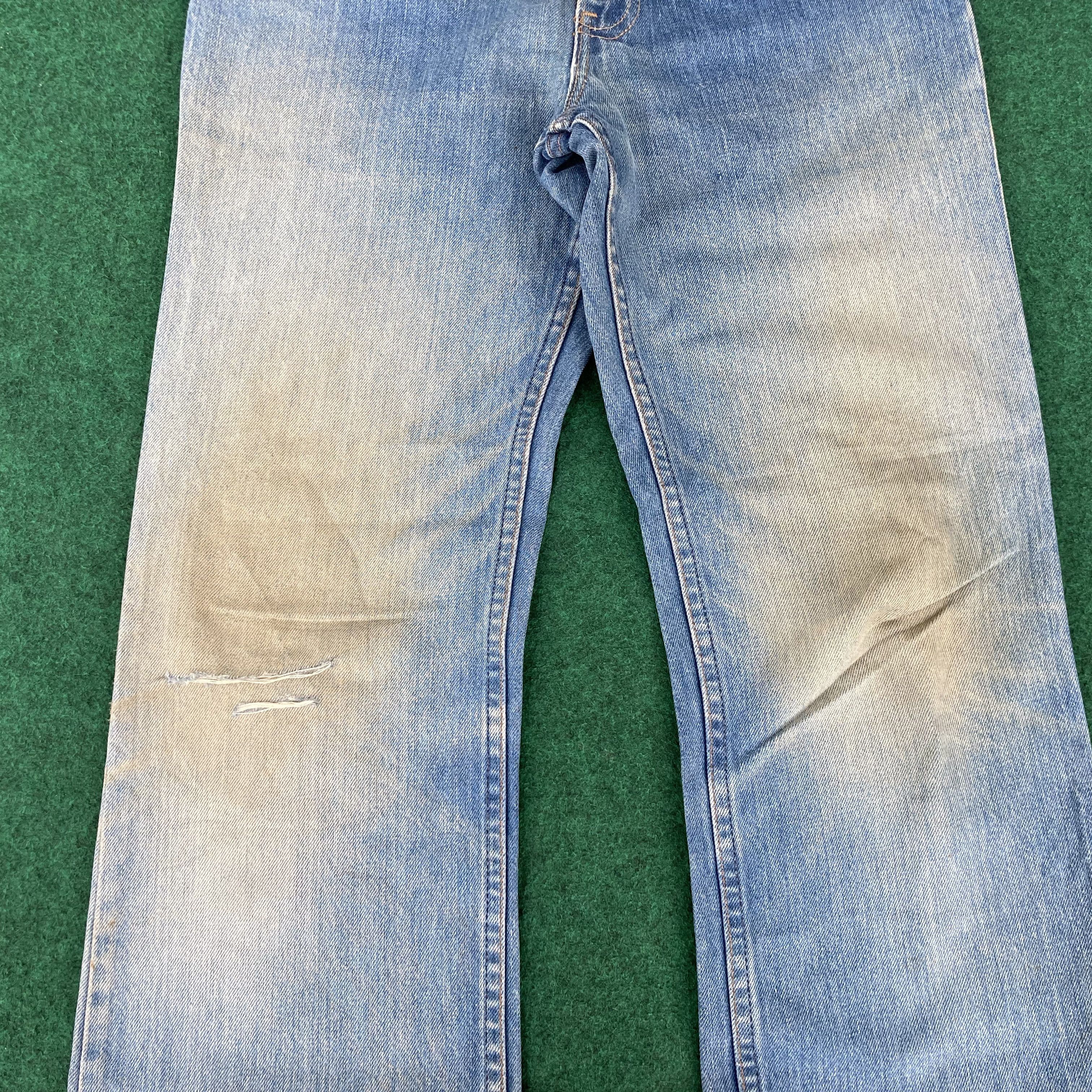Levi's 30x30 Vtg Levis 517 70s Bootcut Button No 8 Orange Tab Jeans Size US 30 / EU 46 - 8 Thumbnail
