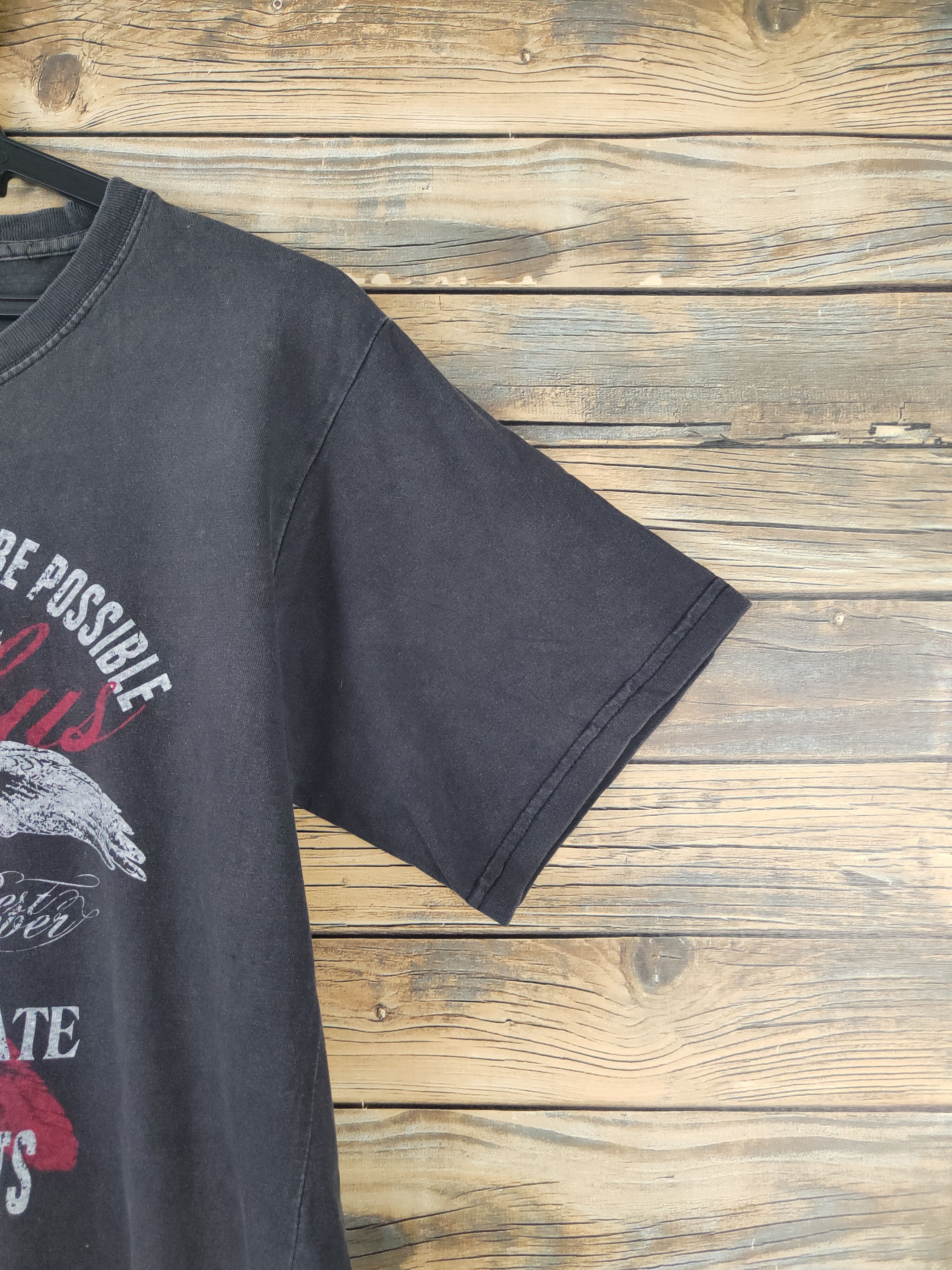 Japanese Brand DL columbus Black Faded Short Sleeve T-shirt #635 Size US M / EU 48-50 / 2 - 7 Thumbnail