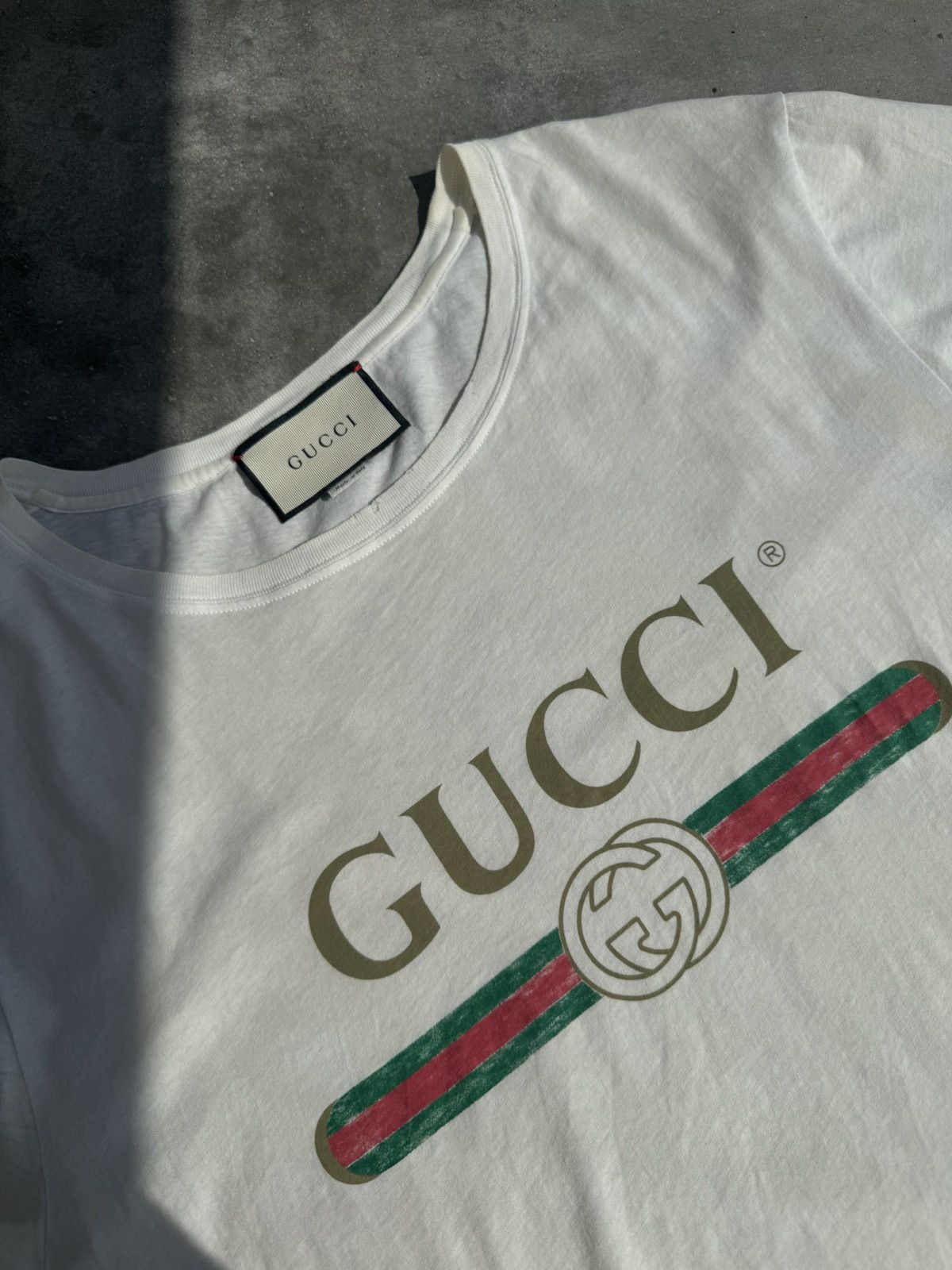Gucci Gucci Fake Vintage Logo t-shirt luxury designer rare Size US M / EU 48-50 / 2 - 2 Thumbnail
