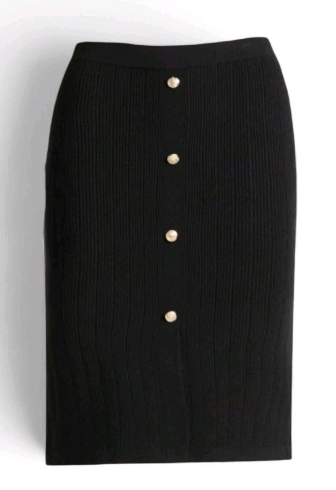 Other Sofia by Sofia Vergara Womens Pull On Sweater Skirt Black So Size 36" / US 14 / IT 50 - 1 Thumbnail