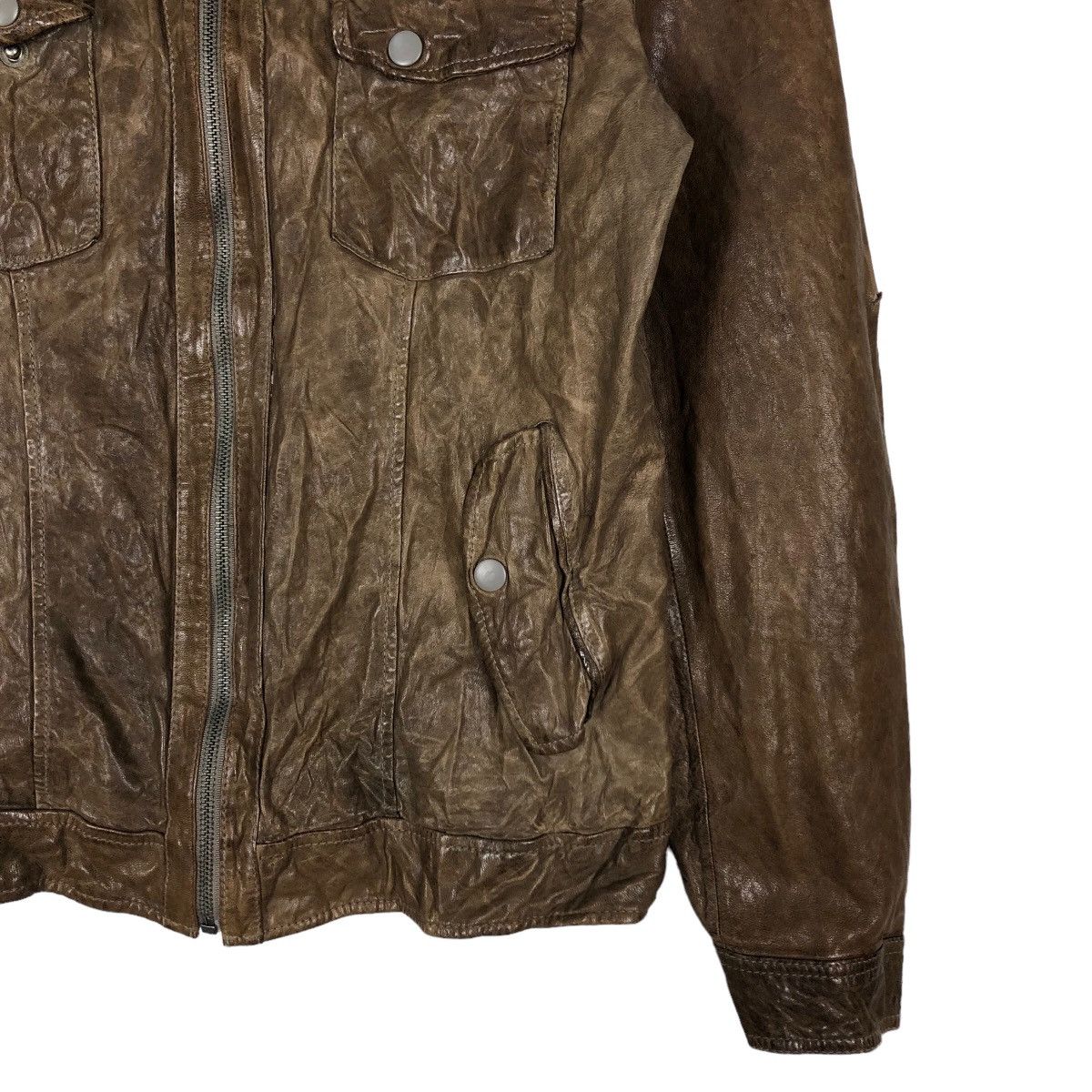 Japanese Brand 🔥Vintage Biker Leather Jacket Multi Pocket Bondage Italy Size US M / EU 48-50 / 2 - 5 Thumbnail