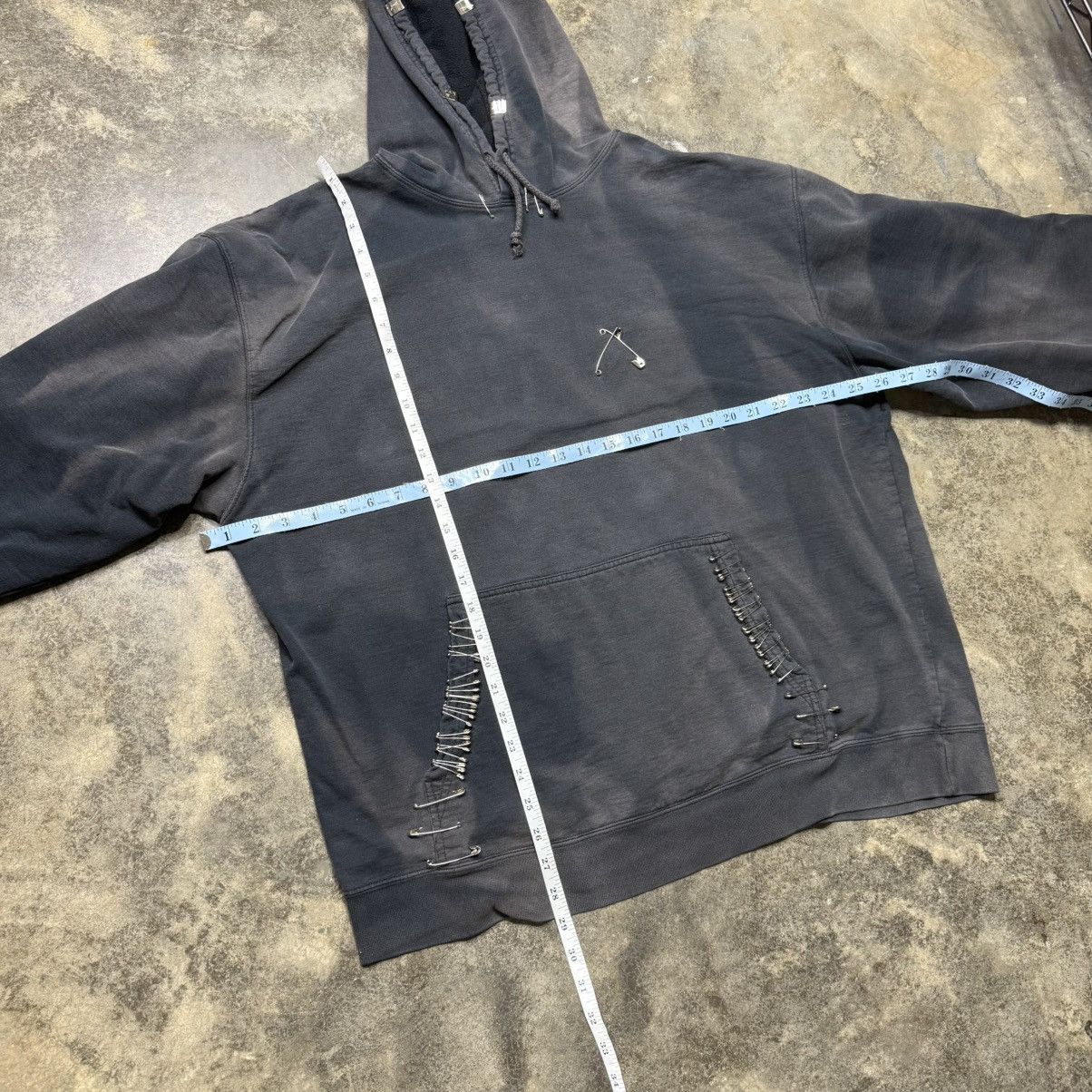 Vintage vintage grunge paperclib lighter cap faded black hoodie Size US XL / EU 56 / 4 - 6 Thumbnail