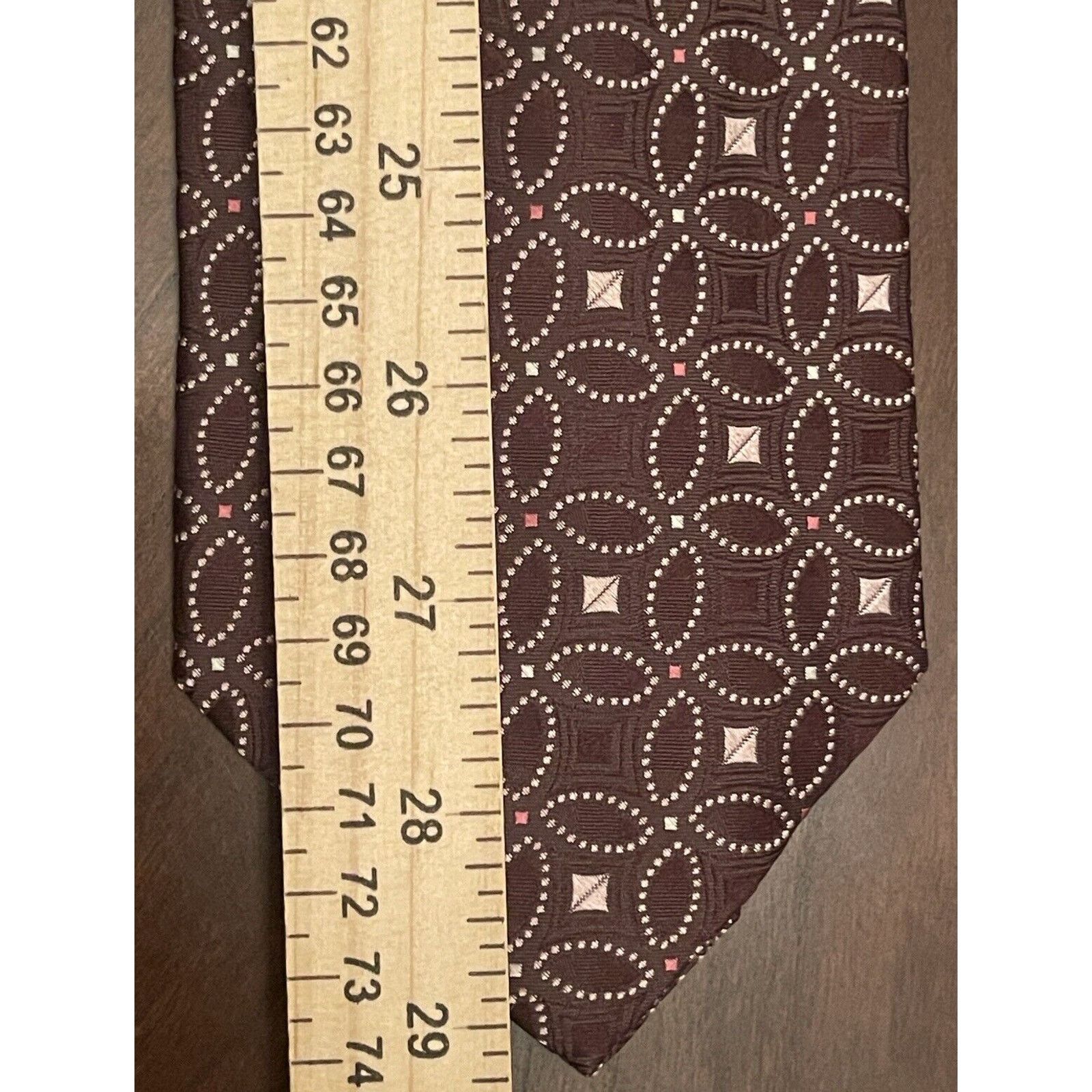 Burma Bibas Burma Bibas Brown Pink 100% Silk Made In China Size ONE SIZE - 5 Thumbnail
