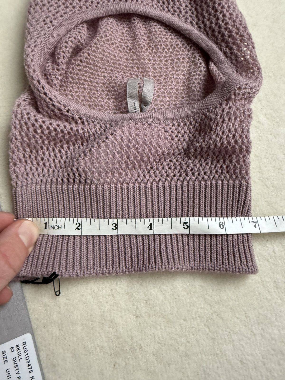 Rick Owens SS24 Rick owens dusty pink Lido balaclava grail skull hat Size ONE SIZE - 5 Thumbnail