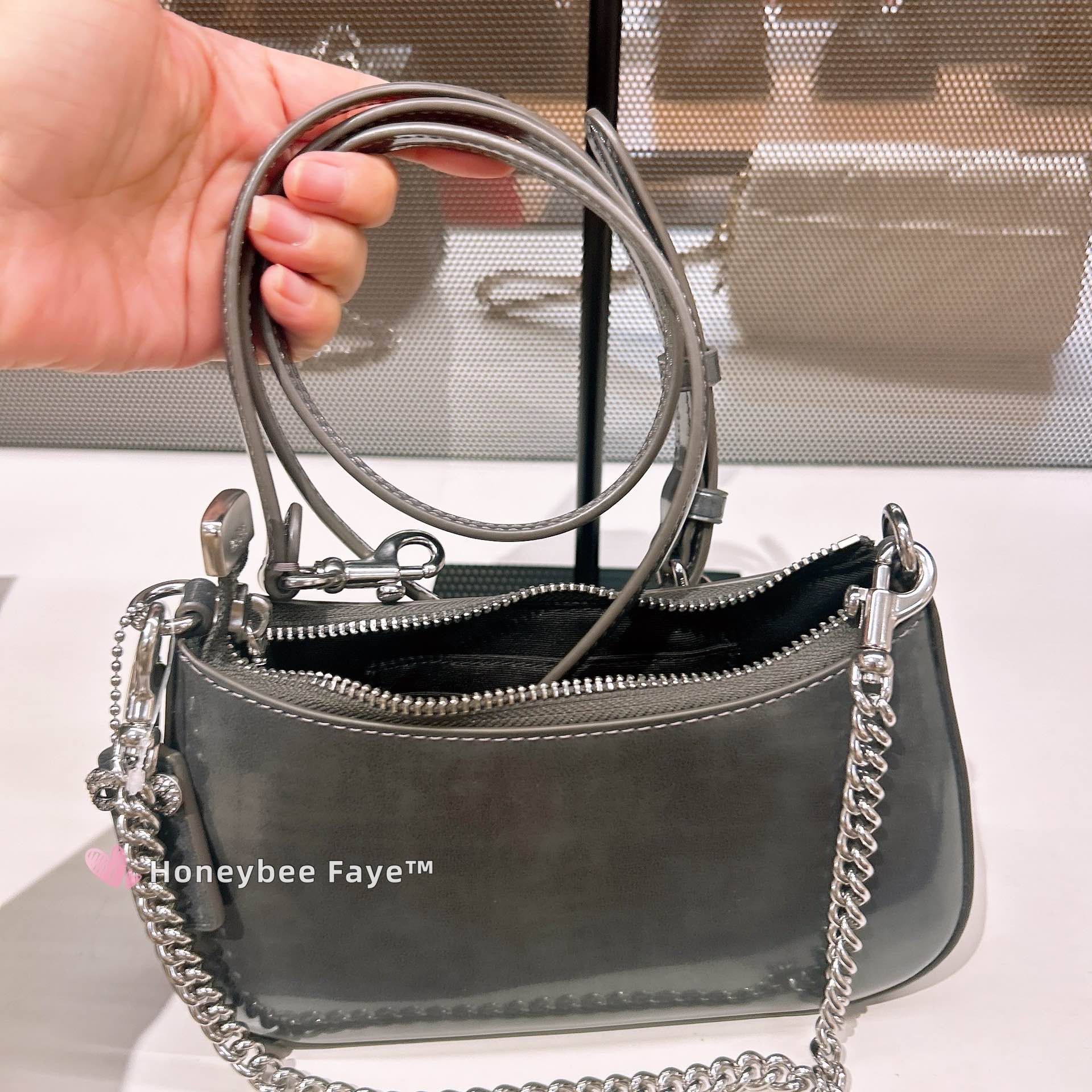 Coach Teri Mini Crossbody Bag CCE83 Metallic Gunmetal Size ONE SIZE - 3 Thumbnail