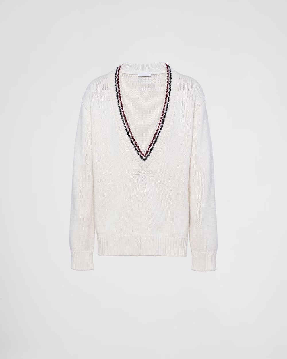 Prada o1bcso1str1025 Cashmere Sweater in White Size US S / EU 44-46 / 1 - 1 Thumbnail