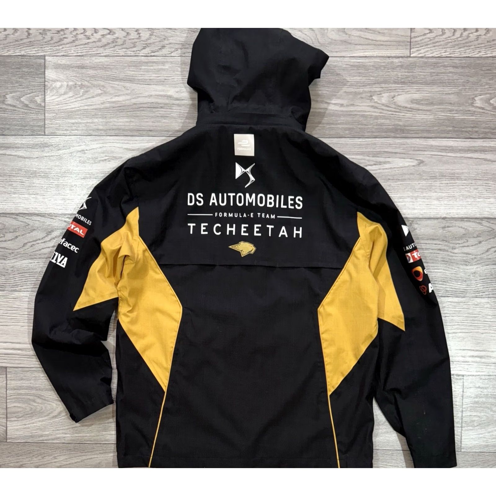 Vintage DS AUTOMOBILES TECHEETAH FORMUMA E RACING Jacket M Windbreaker Black Men's Full Zip Size US M / EU 48-50 / 2 - 2 Thumbnail