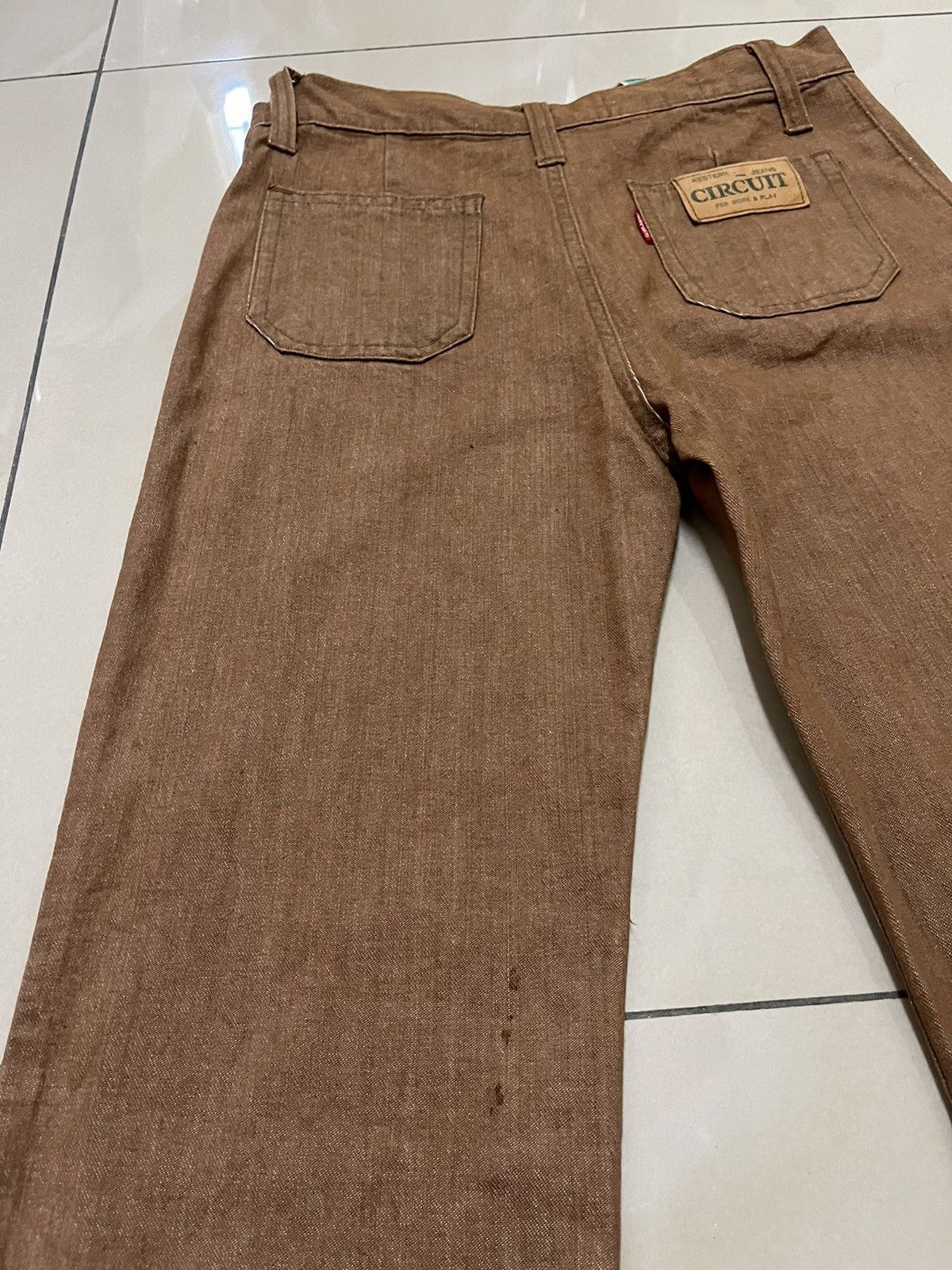 Tornado Mart Vintage Super flare Circuit bushpant denim wideleg Size US 28 / EU 44 - 16 Thumbnail