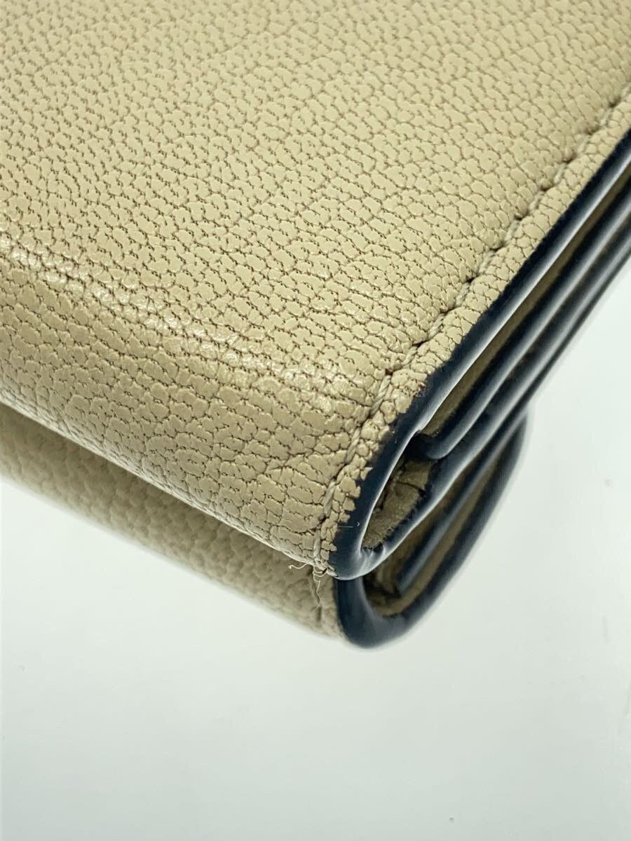 Dior Dior Saddle Leather Tri-Fold Wallet Card Holder Beige Size ONE SIZE - 7 Thumbnail