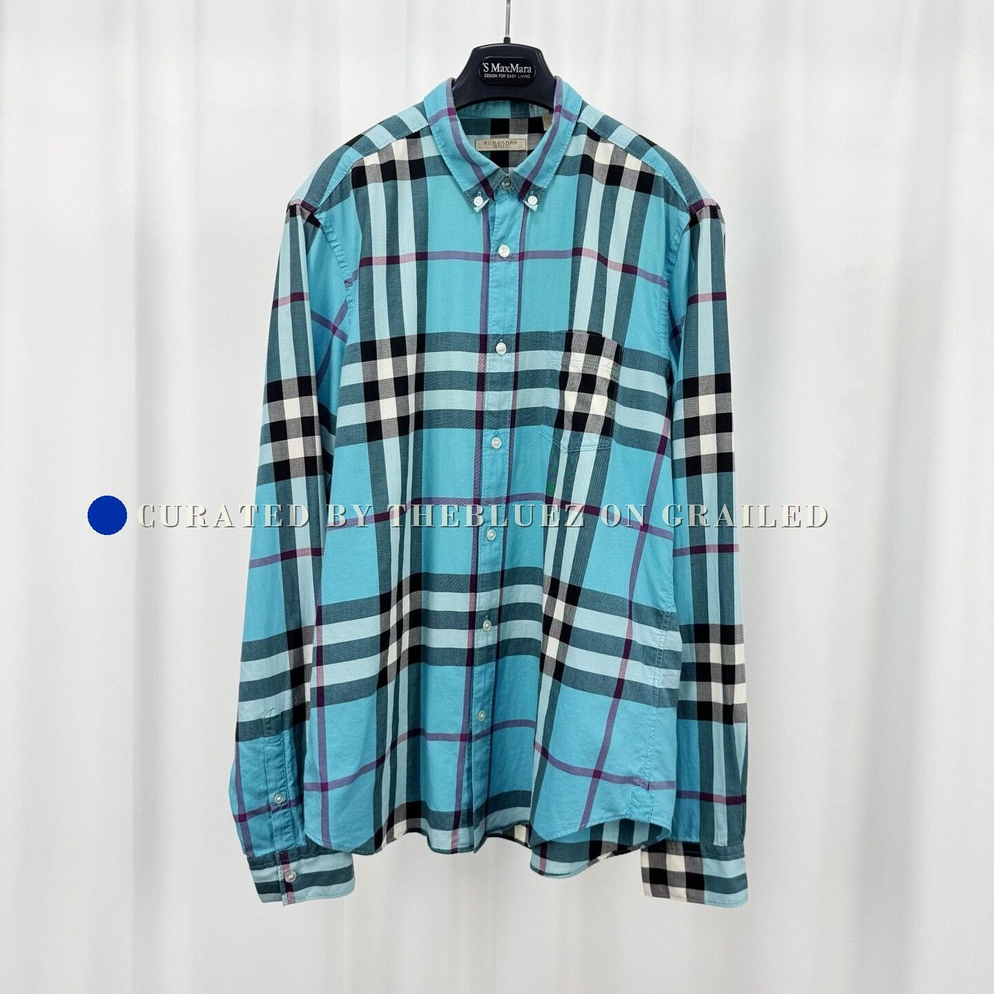 Burberry Burberry Blue Classic Check Shirt Size US L / EU 52-54 / 3 - 1 Thumbnail