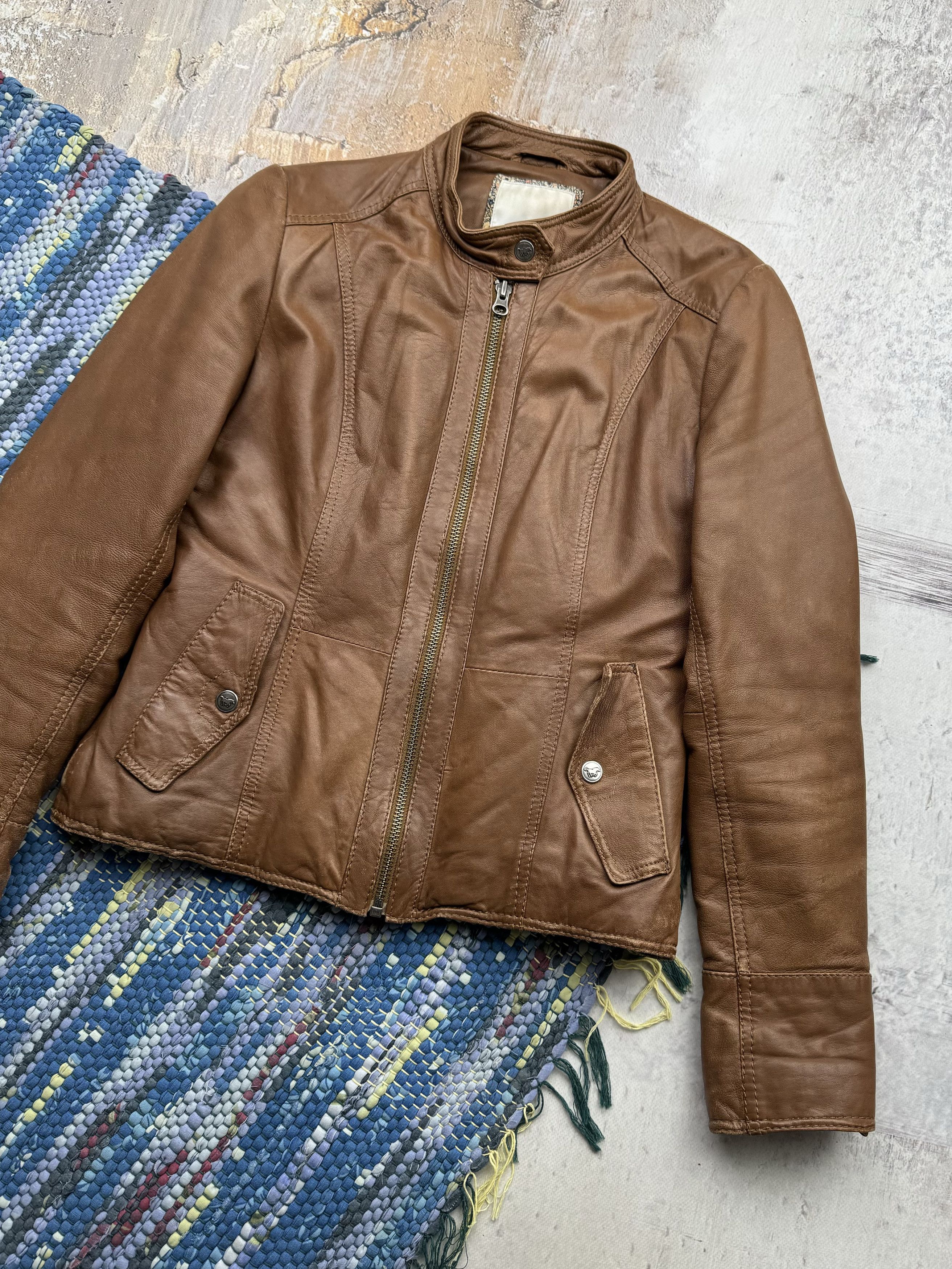 Vintage Vintage Leather Jacket A90D15(143) Size S / US 4 / IT 40 - 3 Thumbnail