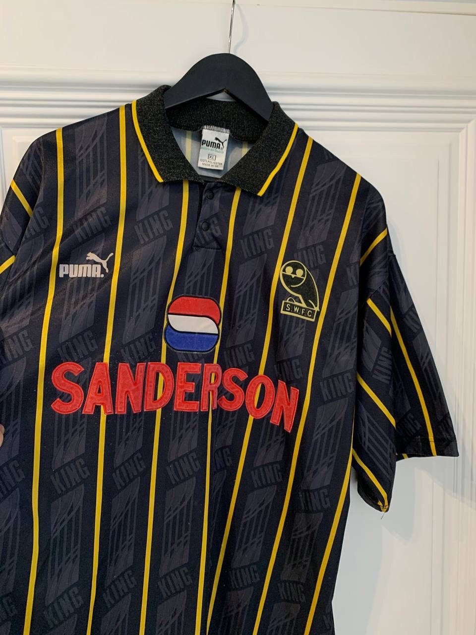 Puma Original Sheffield Wednesday SWFC Away Shirt 1993-1995 Puma Size US XL / EU 56 / 4 - 5 Thumbnail