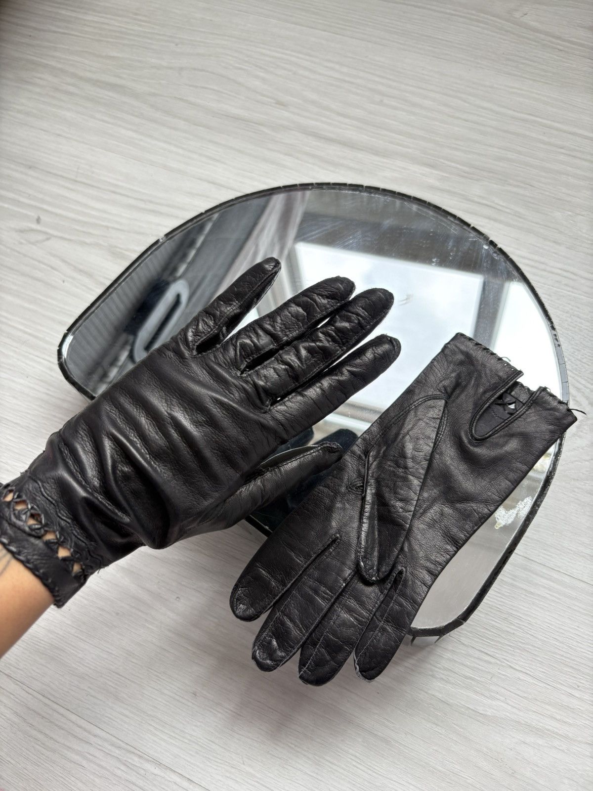 Vintage Vintage leather gloves Size ONE SIZE - 2 Thumbnail