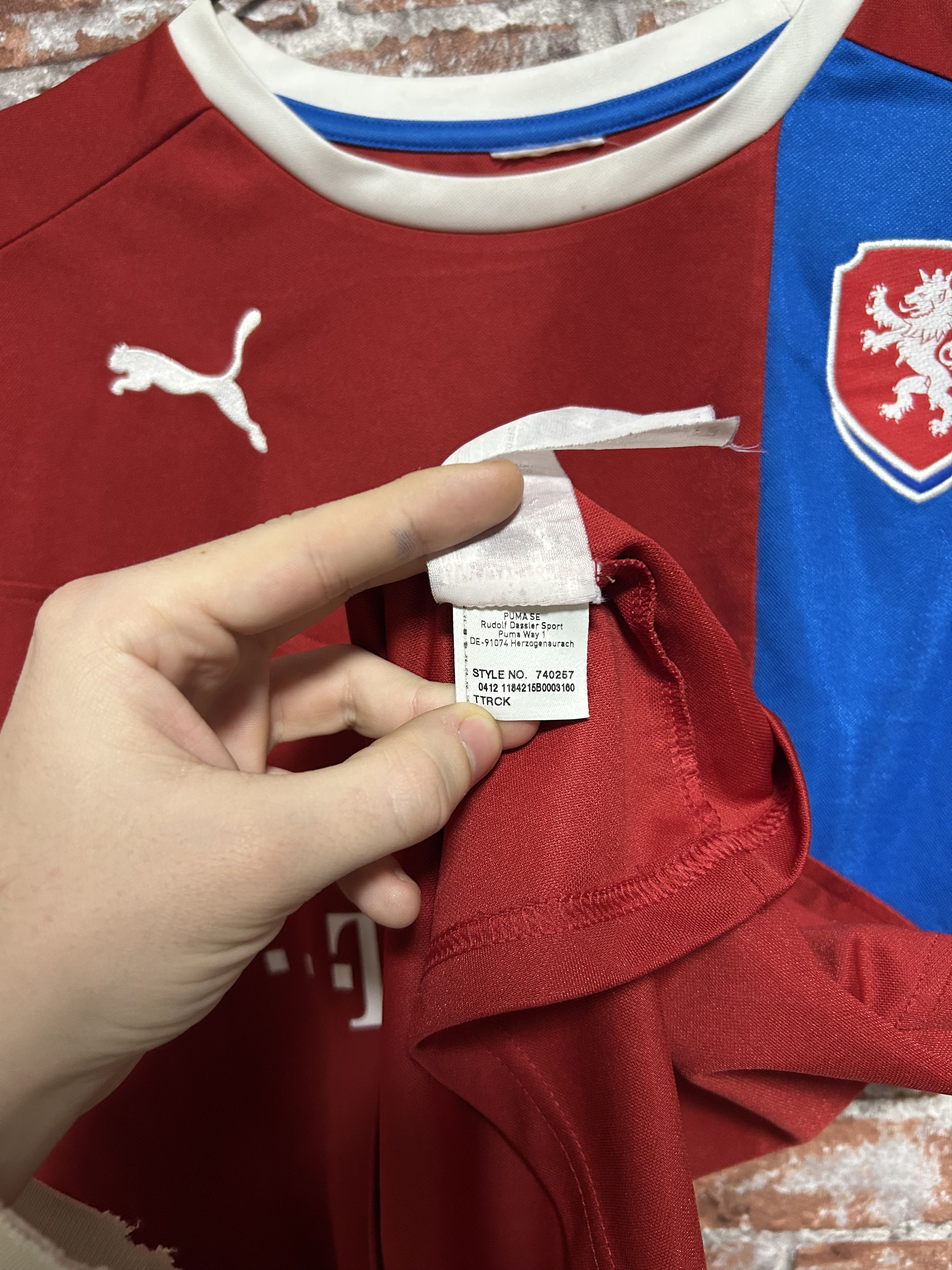 Vintage Czech Republic 2012 2013 Home Football Shirt Puma Jersey Size US M / EU 48-50 / 2 - 6 Thumbnail