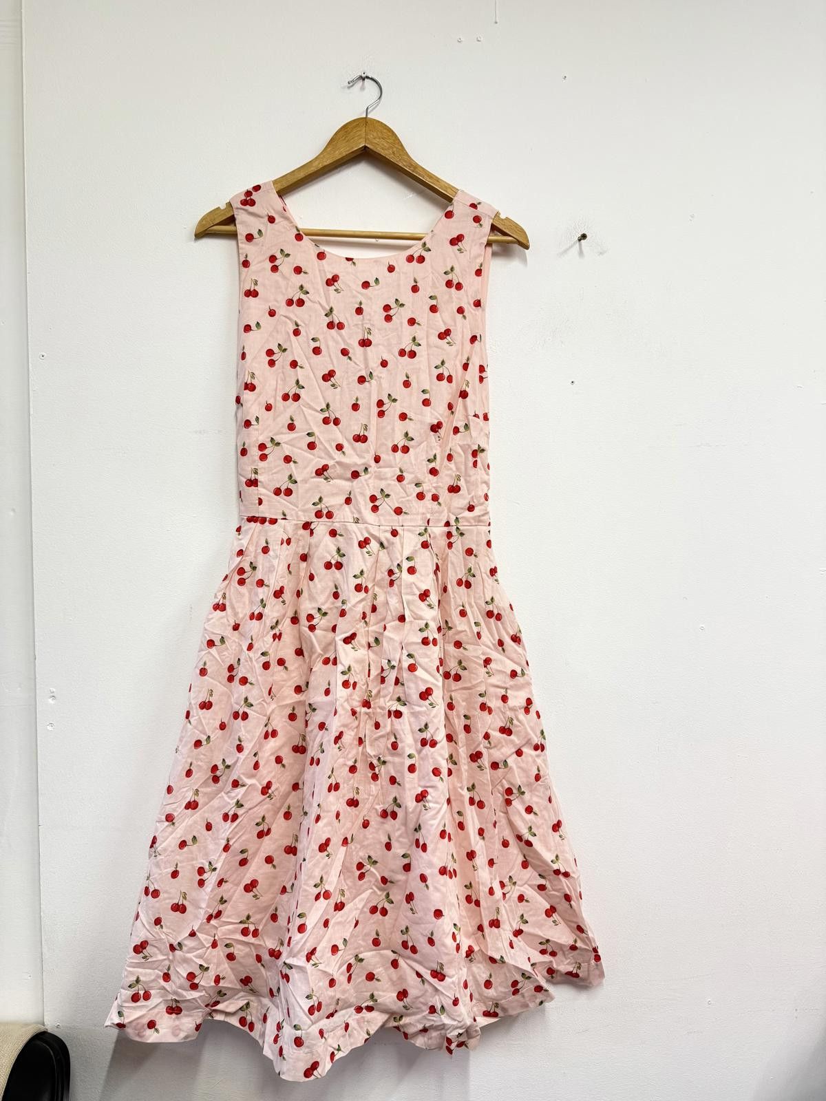 Other Cath Kidston Pink Cherry Print Sleeveless Dress Size ONE SIZE - 1 Thumbnail