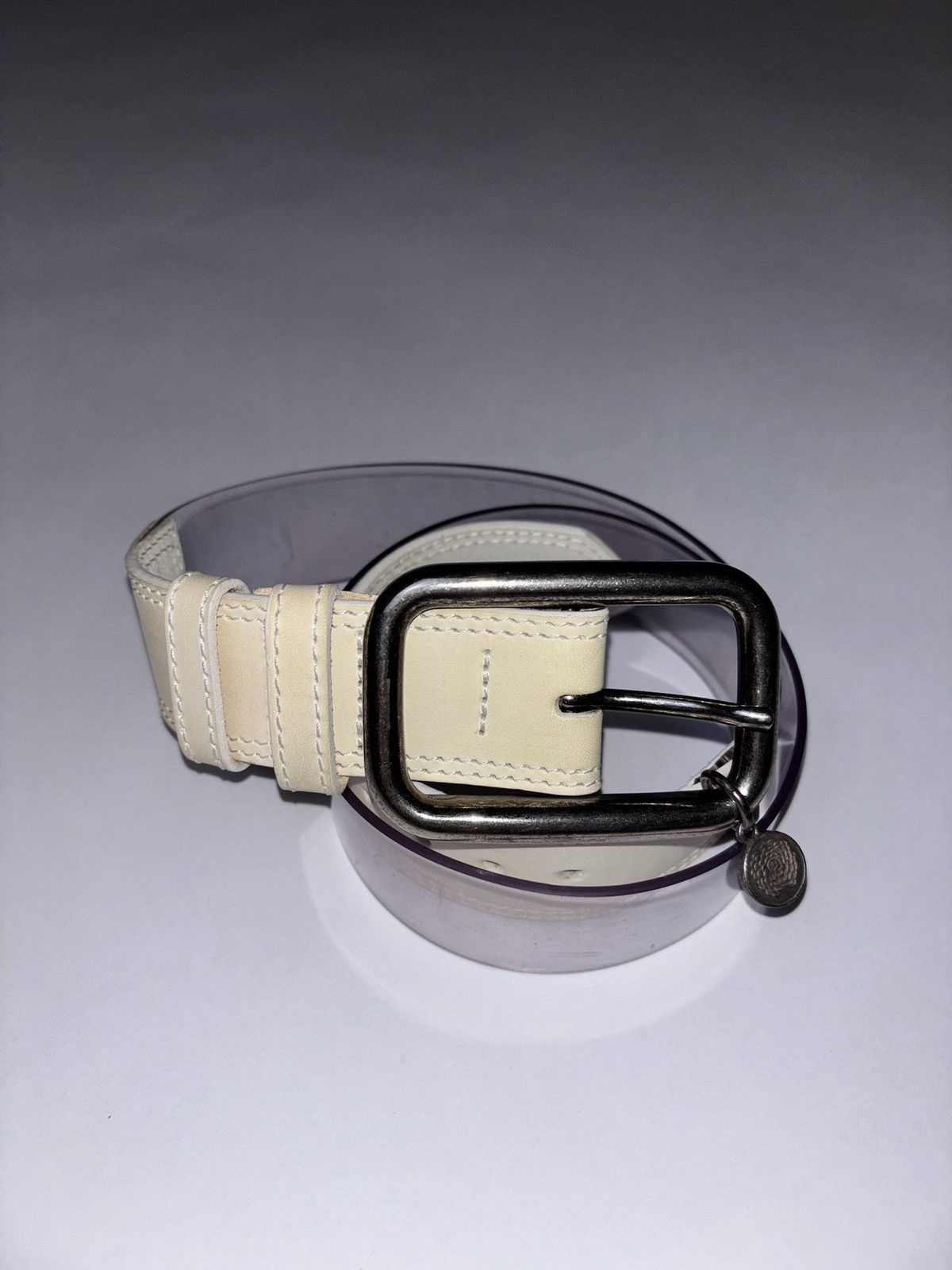 Dries Van Noten 90’s Dries Van Noten PVC/Leather Belt Size ONE SIZE - 2 Thumbnail