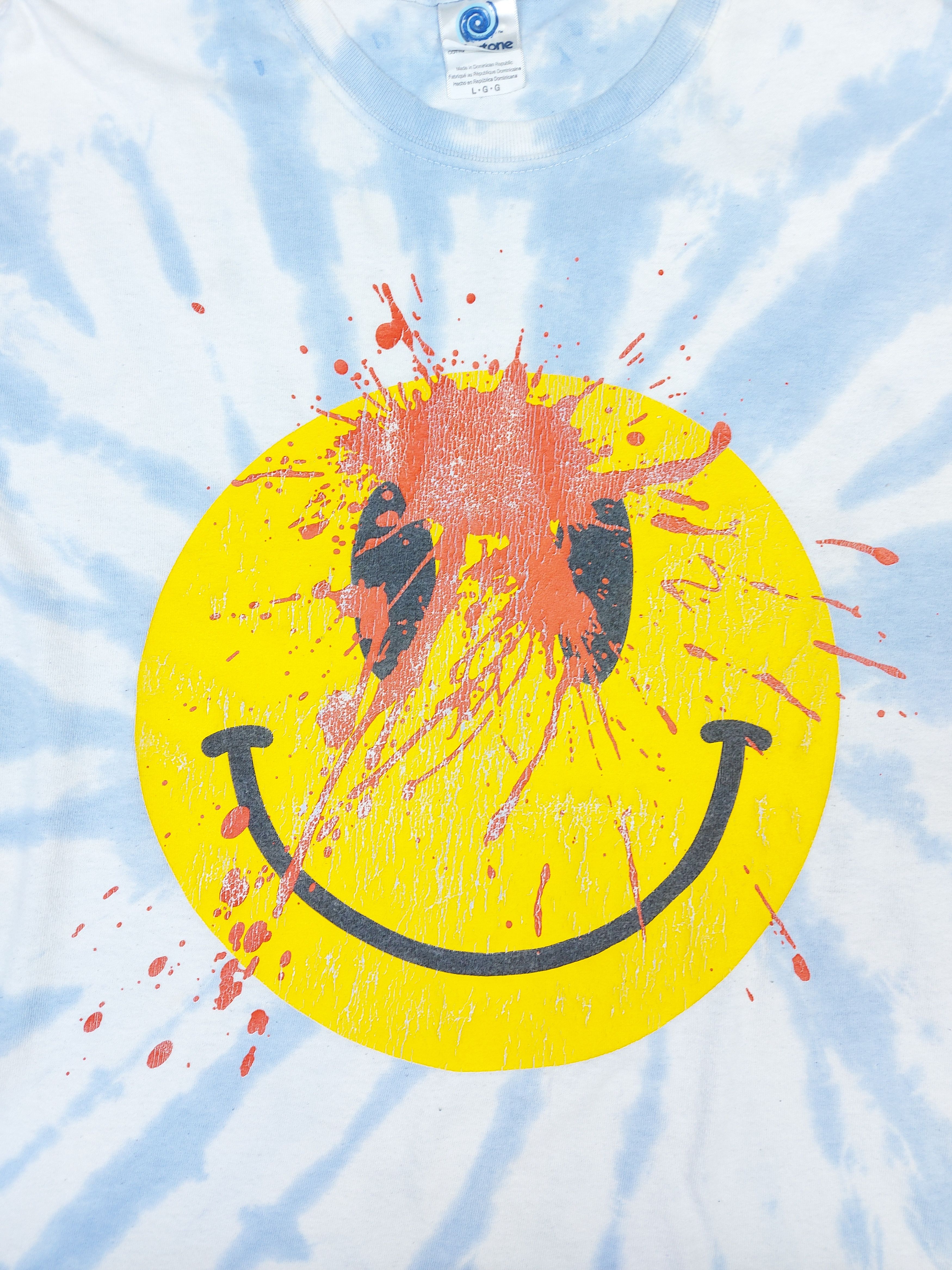 AWGE × Playboi Carti × Rap Tees AWGE x Playboy Carti Smiley Face Die Lit Neon Tour TEE Size US L / EU 52-54 / 3 - 2 Thumbnail