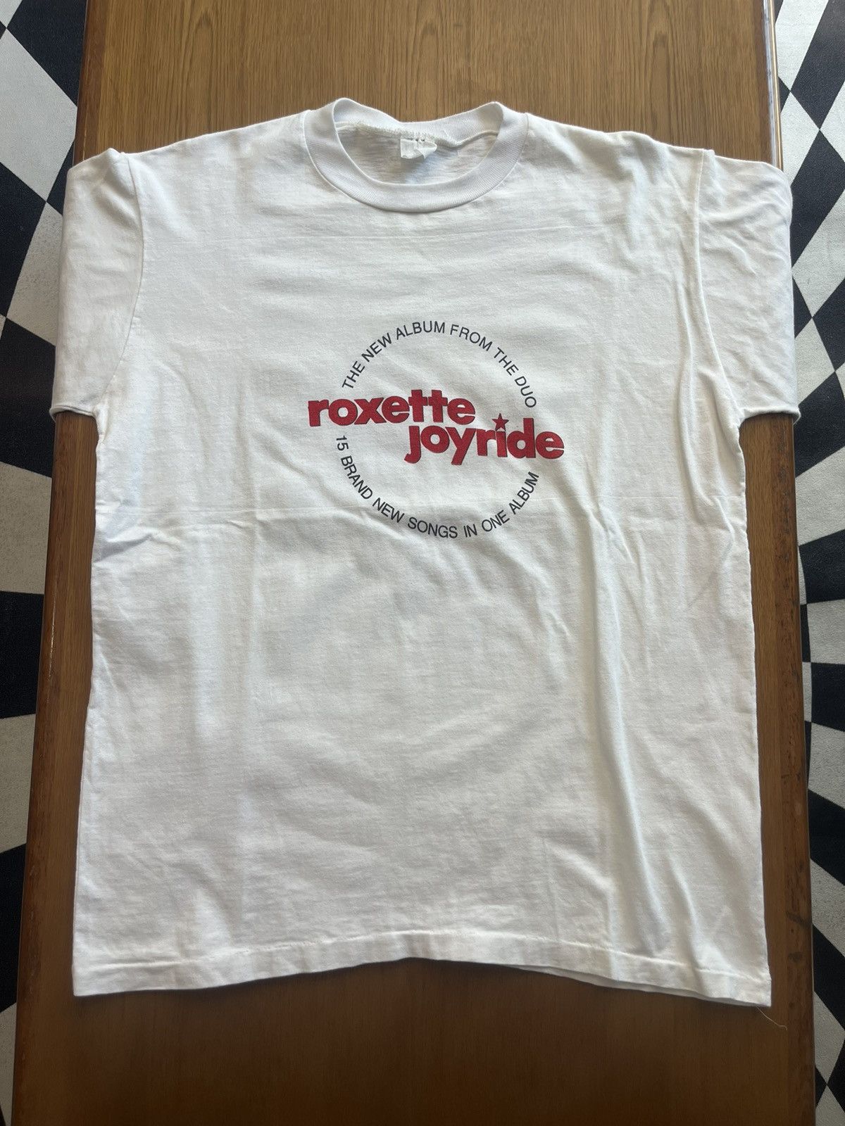 Band Tees VINTAGE 1991 ROXETTE Joyride Tour T-Shirt 'The Duo' Size US L / EU 52-54 / 3 - 4 Thumbnail