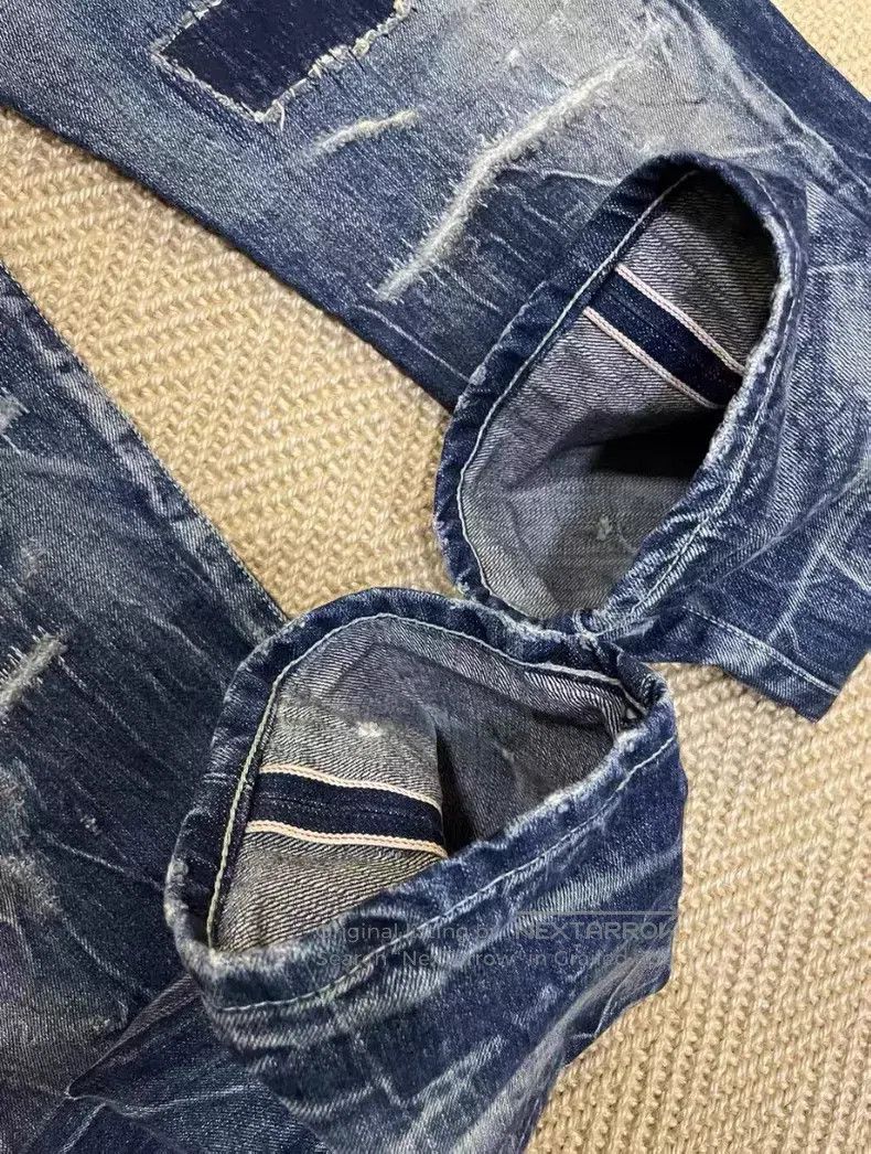 Neighborhood Neighborhood size M Distressed Washed Cut Denim Jeans Size US 27 - 5 Thumbnail