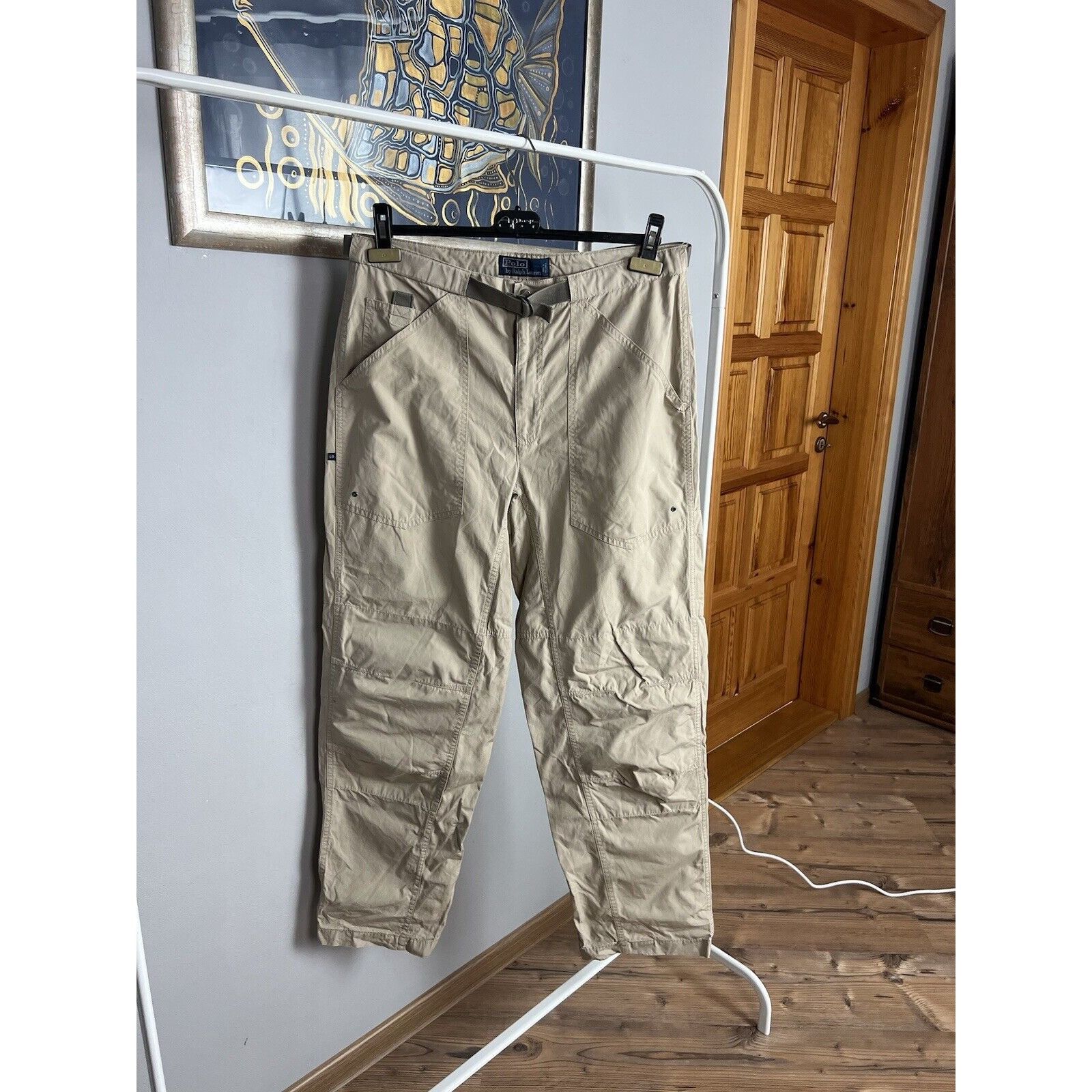 Polo Ralph Lauren Polo Ralph Lauren VTG Men`s Gray Beige Multipocket Cargo Pan Size US 32 / EU 48 - 2 Thumbnail