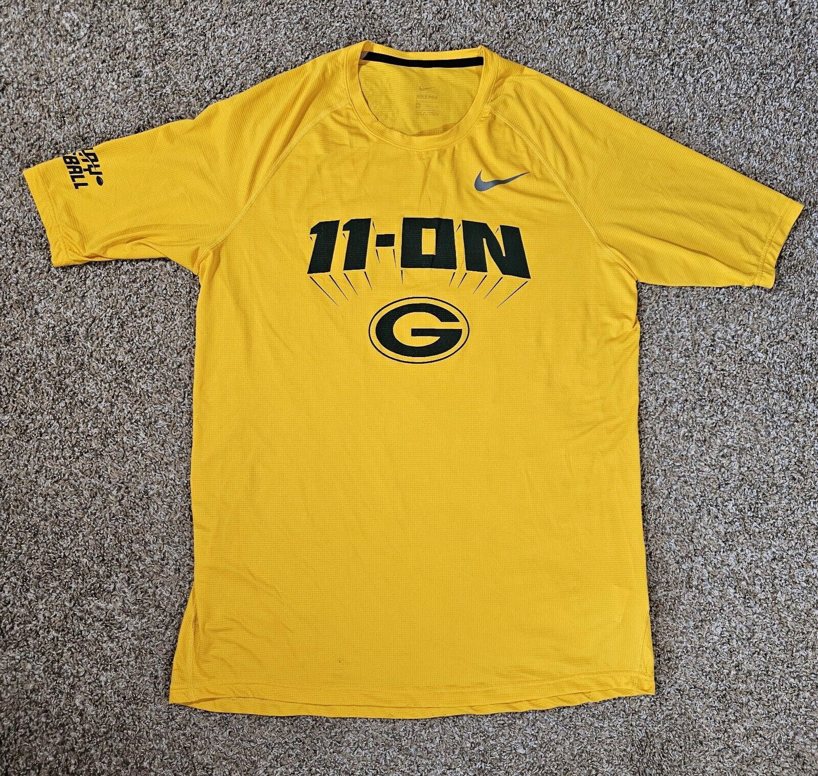 Nike nike pro t shirt xl 11 on Green Bay Packers Size ONE SIZE - 1 Thumbnail