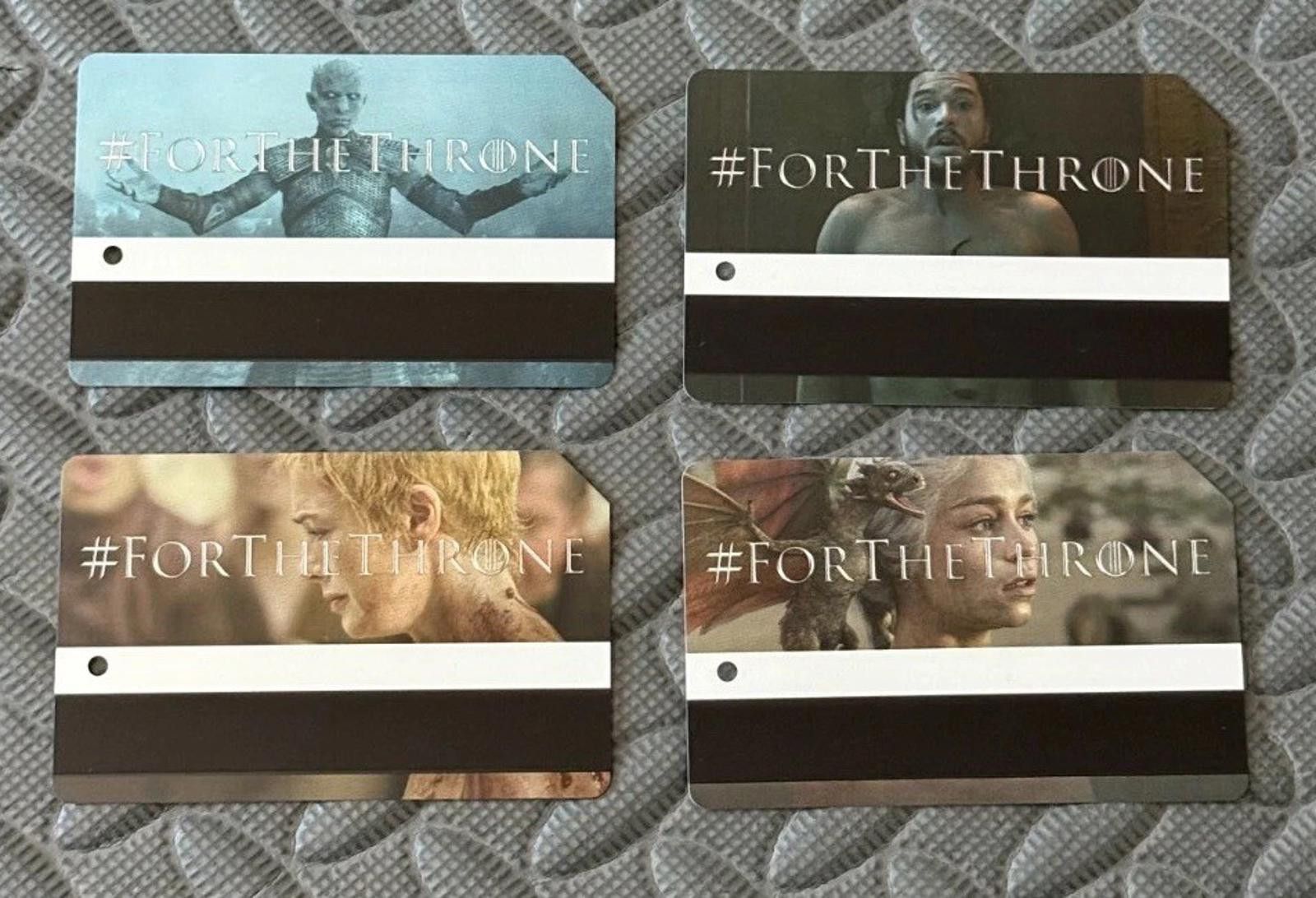 Other NEW! Game of Thrones Metrocards NYC MTA Expired, Full Set, 4 Size ONE SIZE - 1 Thumbnail