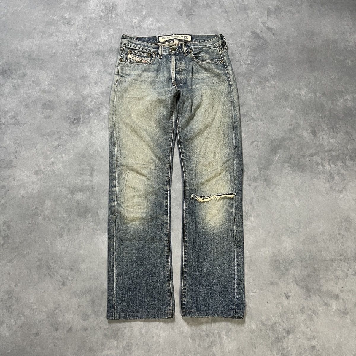 Diesel 2000s DIESEL Y2K Faded Distressed Vintage Wash Jeans Size US 26 / EU 42 - 2 Thumbnail