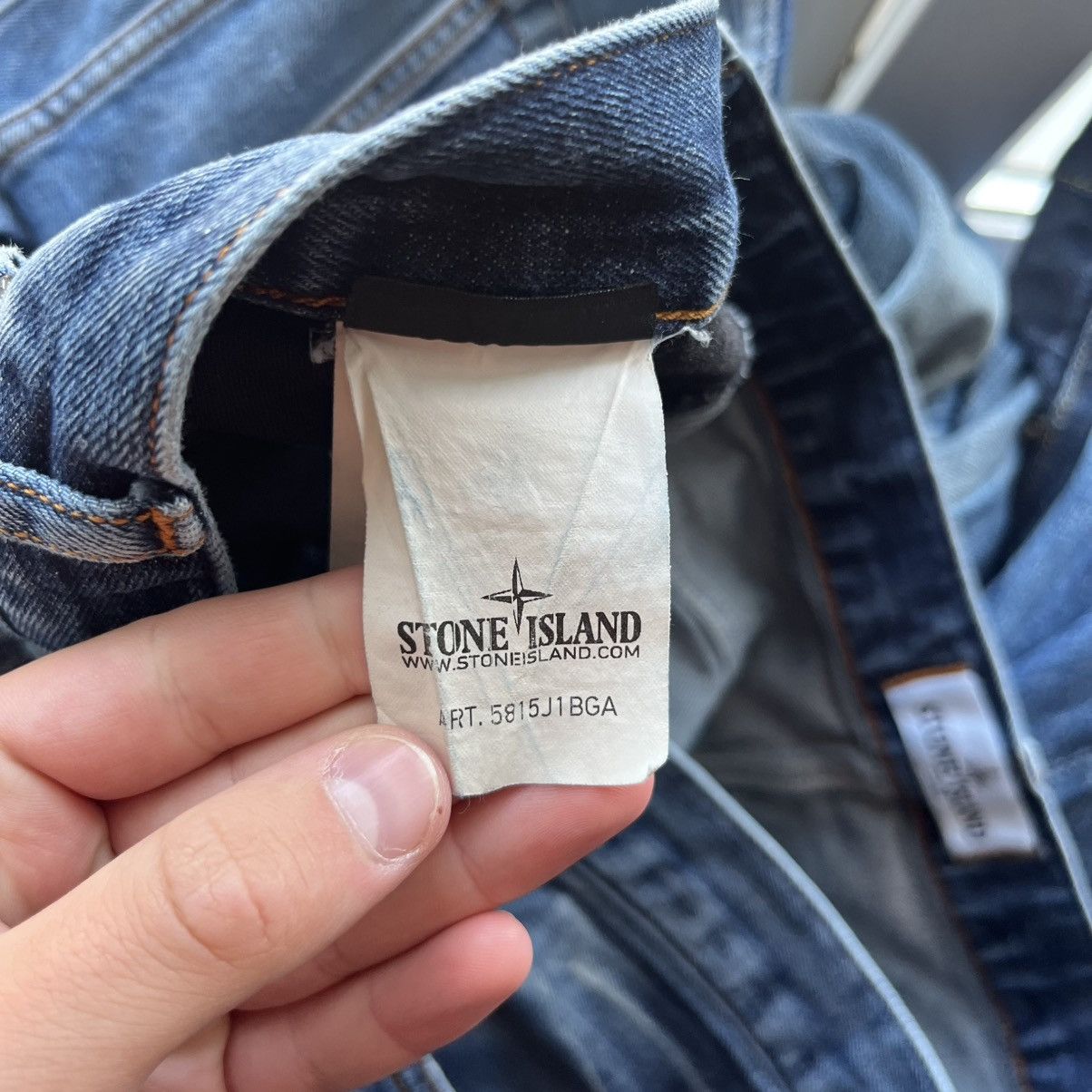 Stone Island STONE ISLAND Jeans Wash Blue Denim Vintage Y2k Affliction Size US 36 / EU 52 - 15 Thumbnail