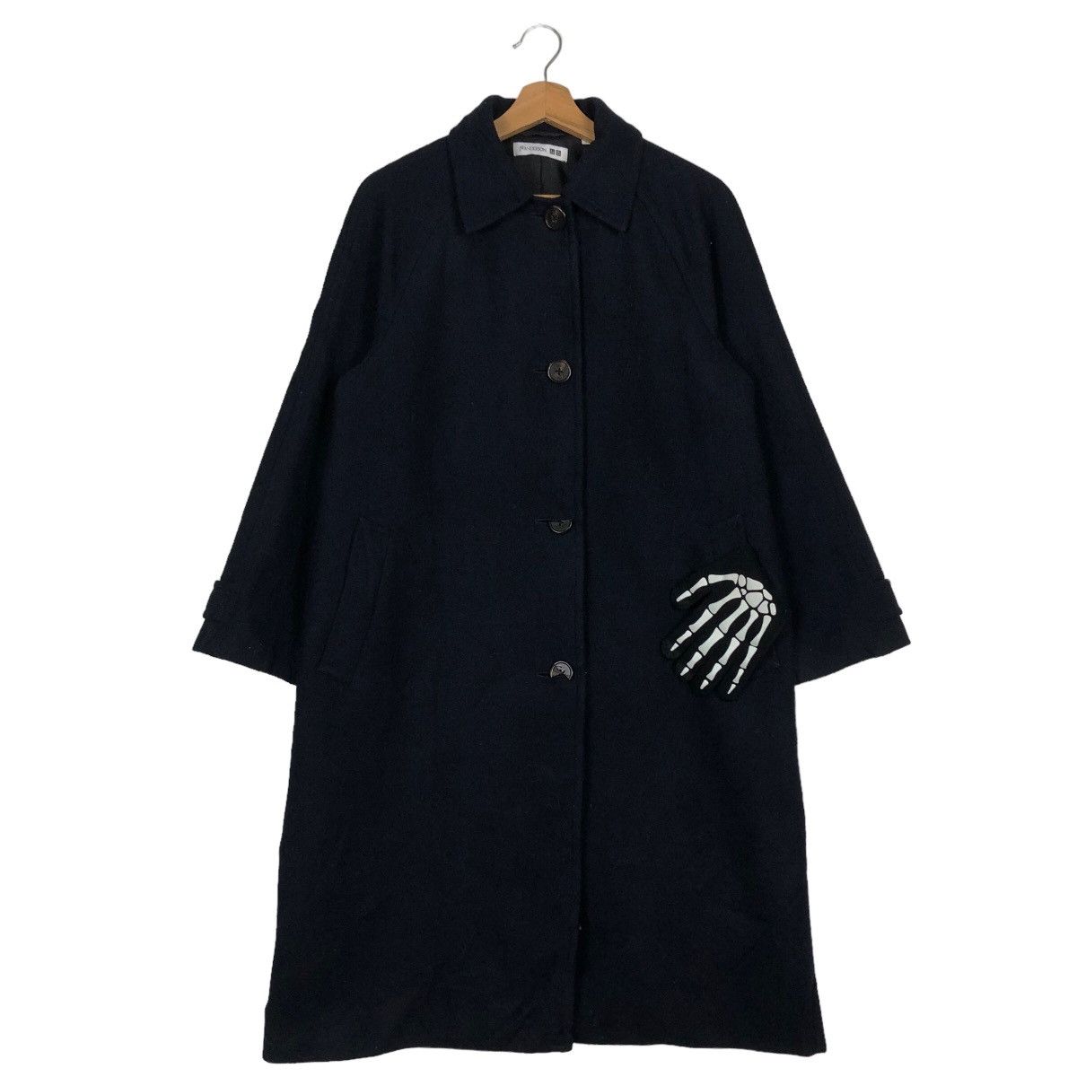JW Anderson 🔥90s Rich Black - Fly Coats Long Jacket J.W.Anderson Uniqlo Size US S / EU 44-46 / 1 - 2 Thumbnail