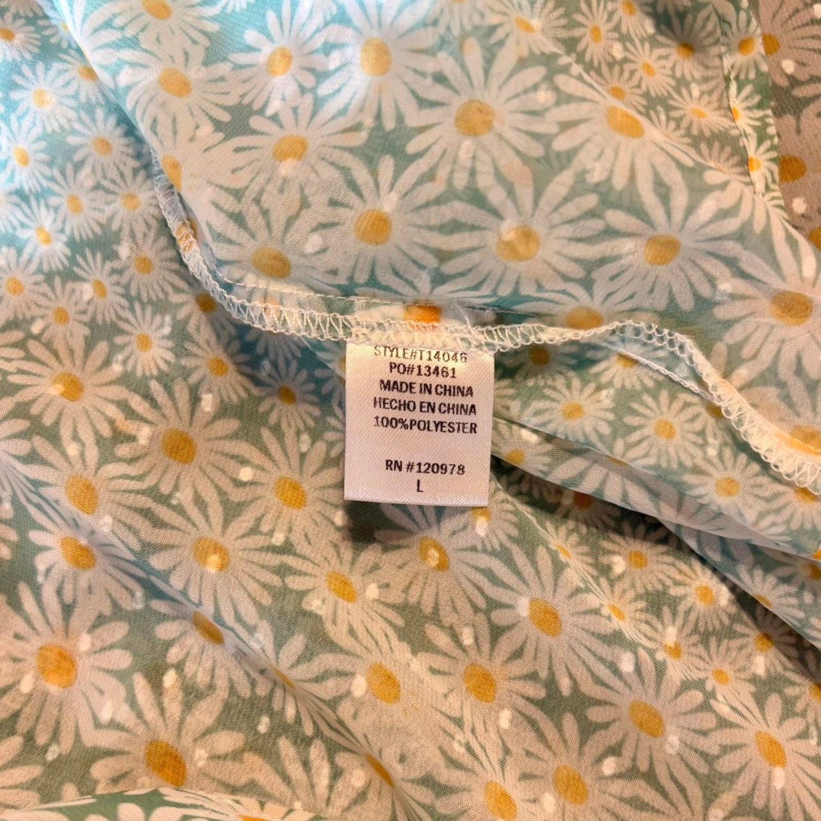 Other Blue daisy print floaty top Size L / US 10 / IT 46 - 6 Thumbnail