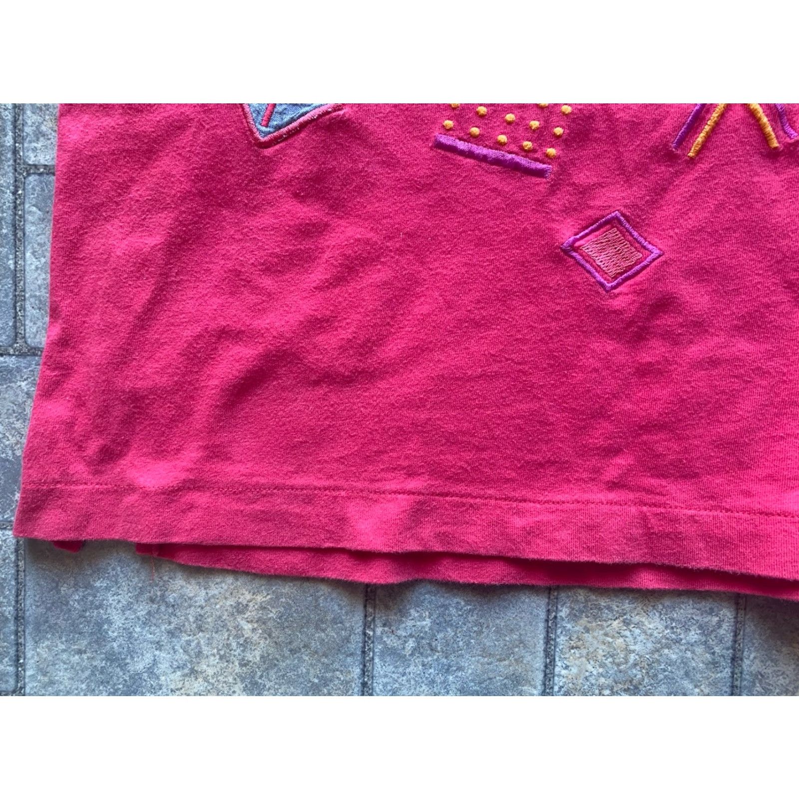 Vintage VINTAGE Segrets Sun Prints WOMANS LADY LONG SLEEVE SHIRT L Pink Embroidered Size L / US 10 / IT 46 - 7 Thumbnail