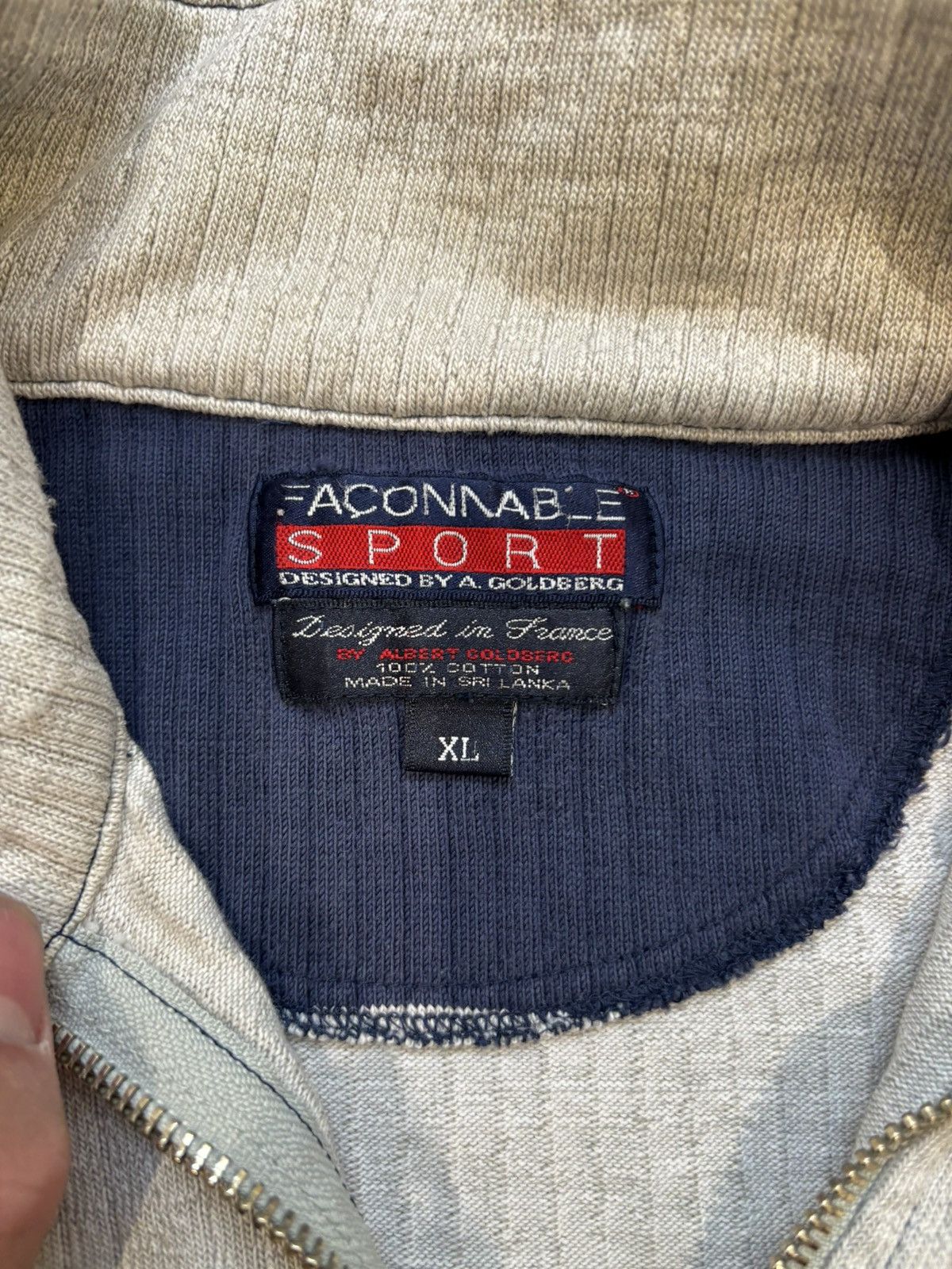 Faconnable × Vintage Vintage Faconnable Sport Rugby Quarter Zip 1990s XL Size US XL / EU 56 / 4 - 4 Thumbnail