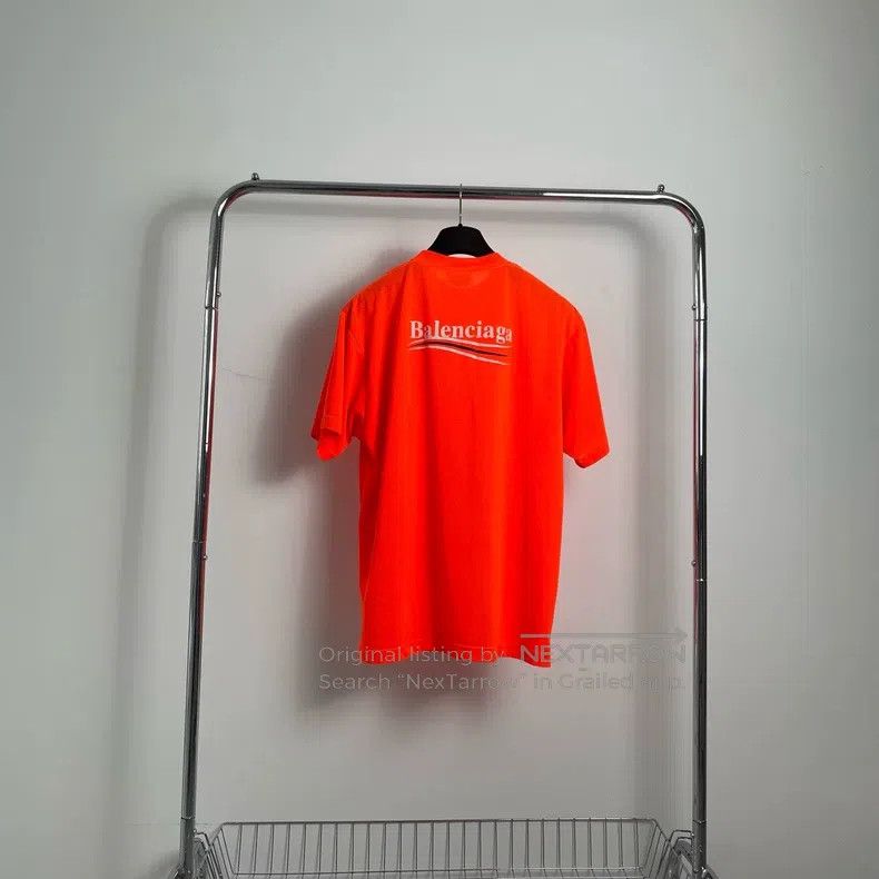 Balenciaga Balenciaga Orange Logo Short Sleeve Size US S / EU 44-46 / 1 - 2 Thumbnail