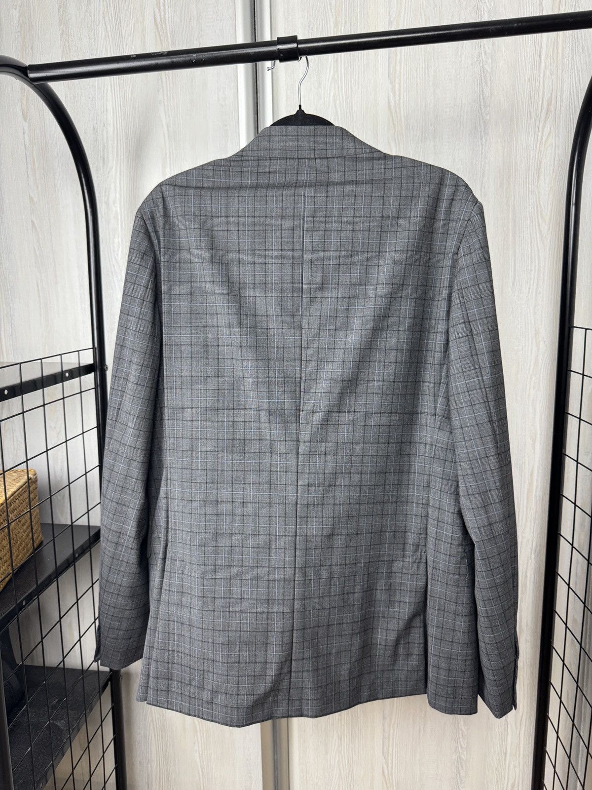 Z Zegna Z Zegna Ermenegildo Zegna wool checkered grey unlined suit Size 42L - 13 Thumbnail